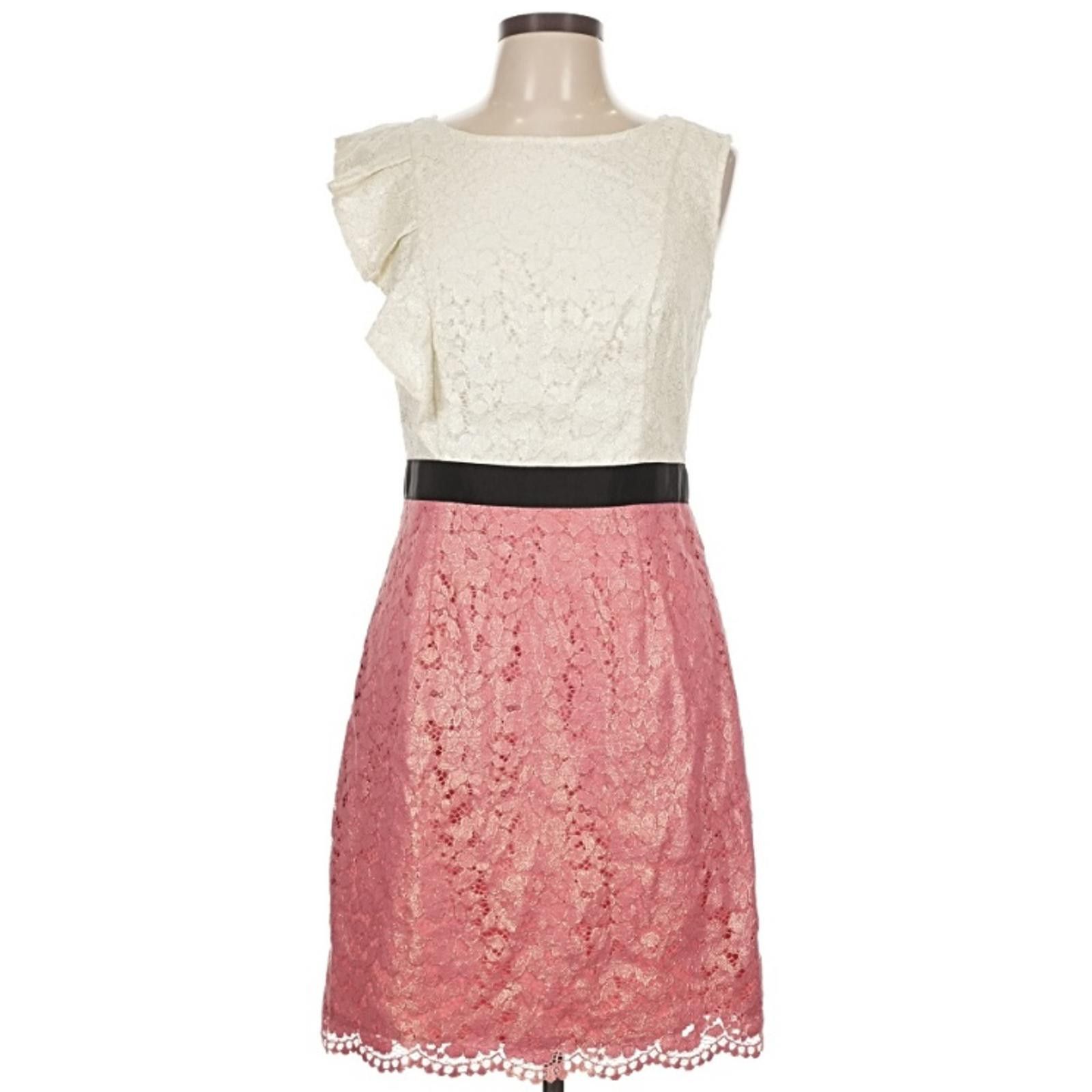 Other Lilly Pulitzer Size 10 Pink Peplum Cocktail Dress Size L / US 10 / IT 46 - 1 Thumbnail