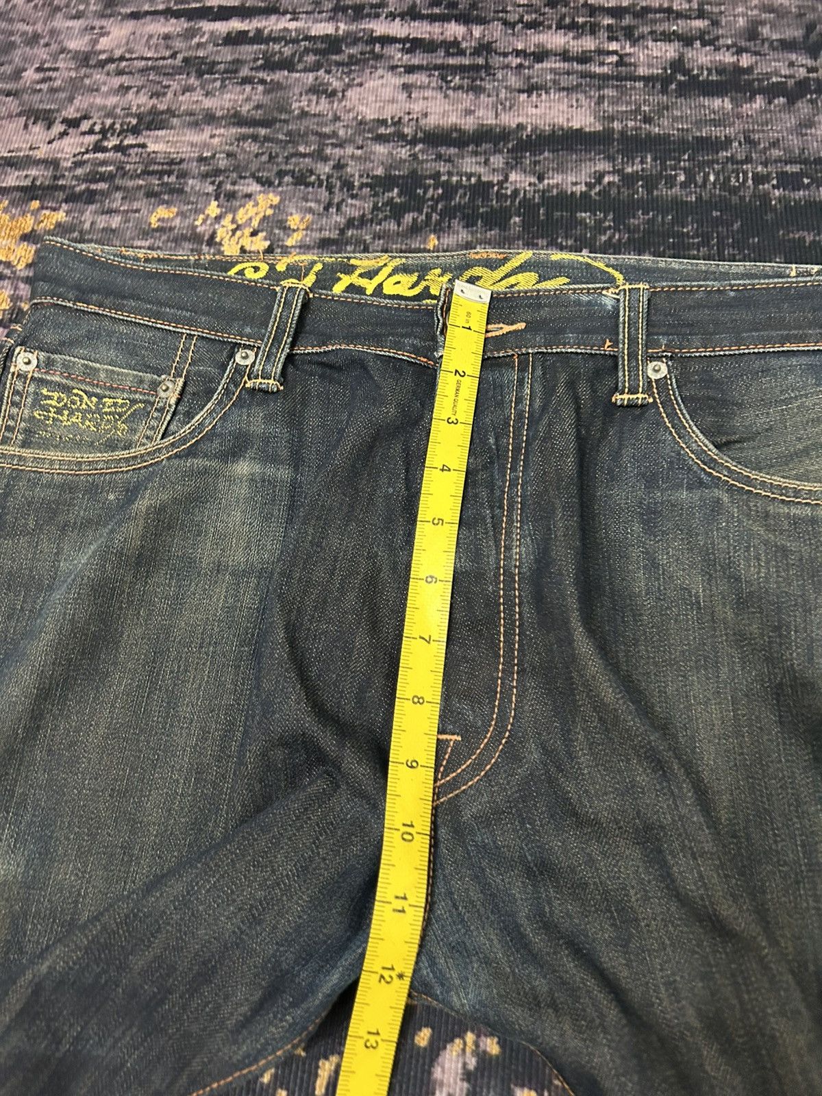 Ed Hardy 2008 Ed Hardy Skull Pocket Back Jeans Size US 38 / EU 54 - 20 Thumbnail