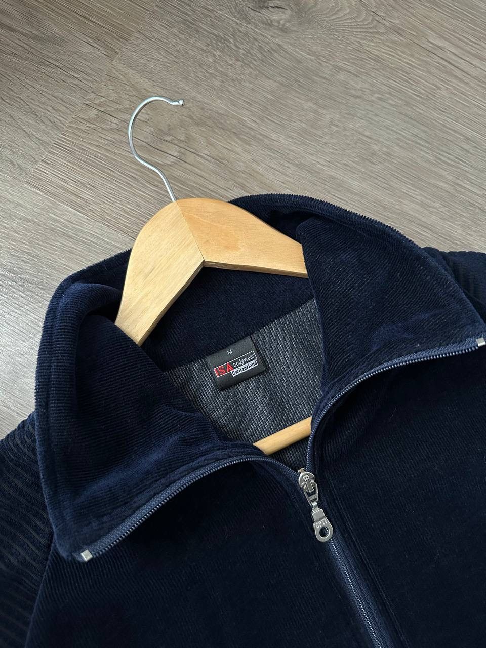 Japanese Brand × Vintage Vintage Japanese ISA Switzerland Blue Velvet Tracksuit Size 38R - 8 Thumbnail