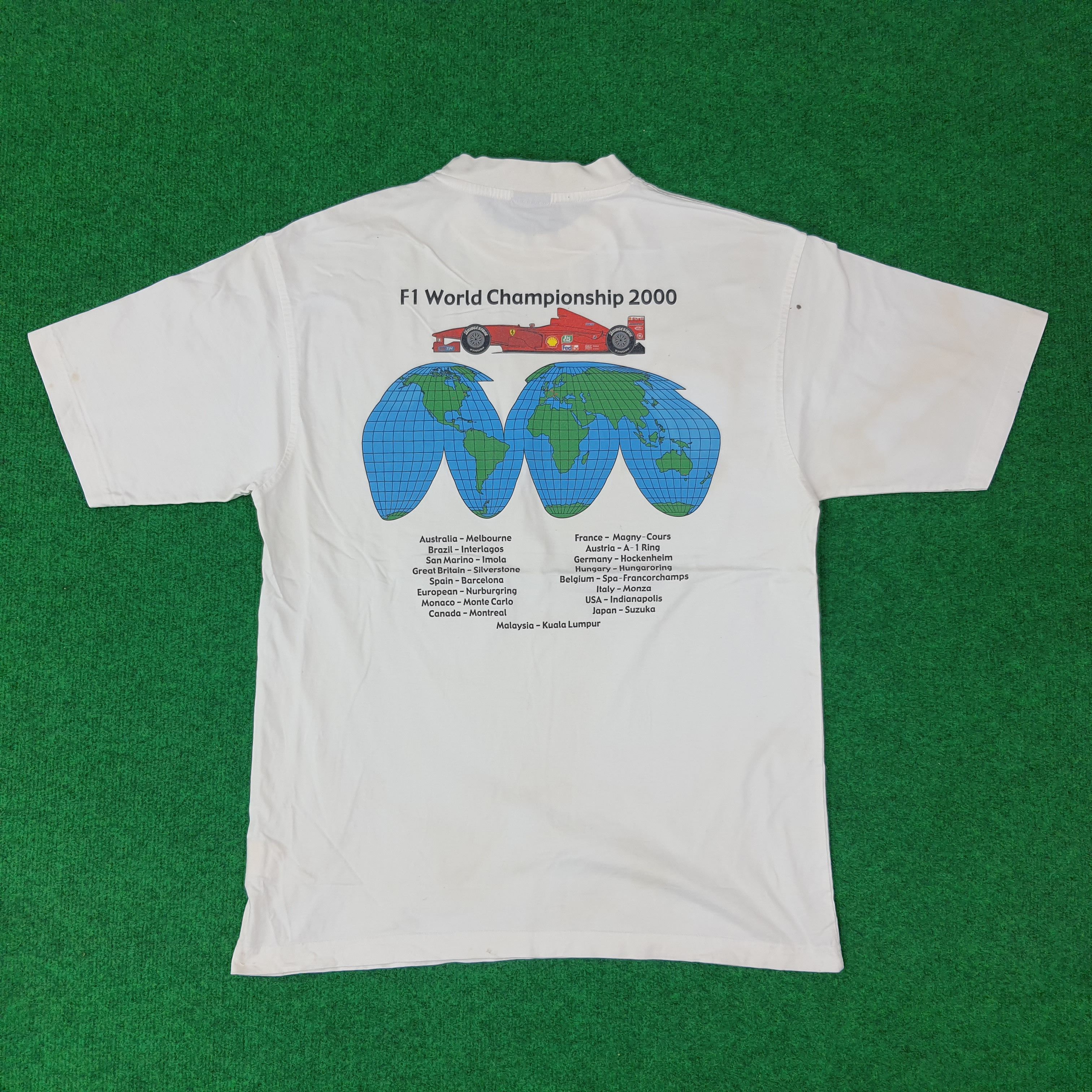 Ferrari Vintage Ferrari F1 World Championship 2000 Tshirt C249N57 Size US M / EU 48-50 / 2 - 1 Thumbnail