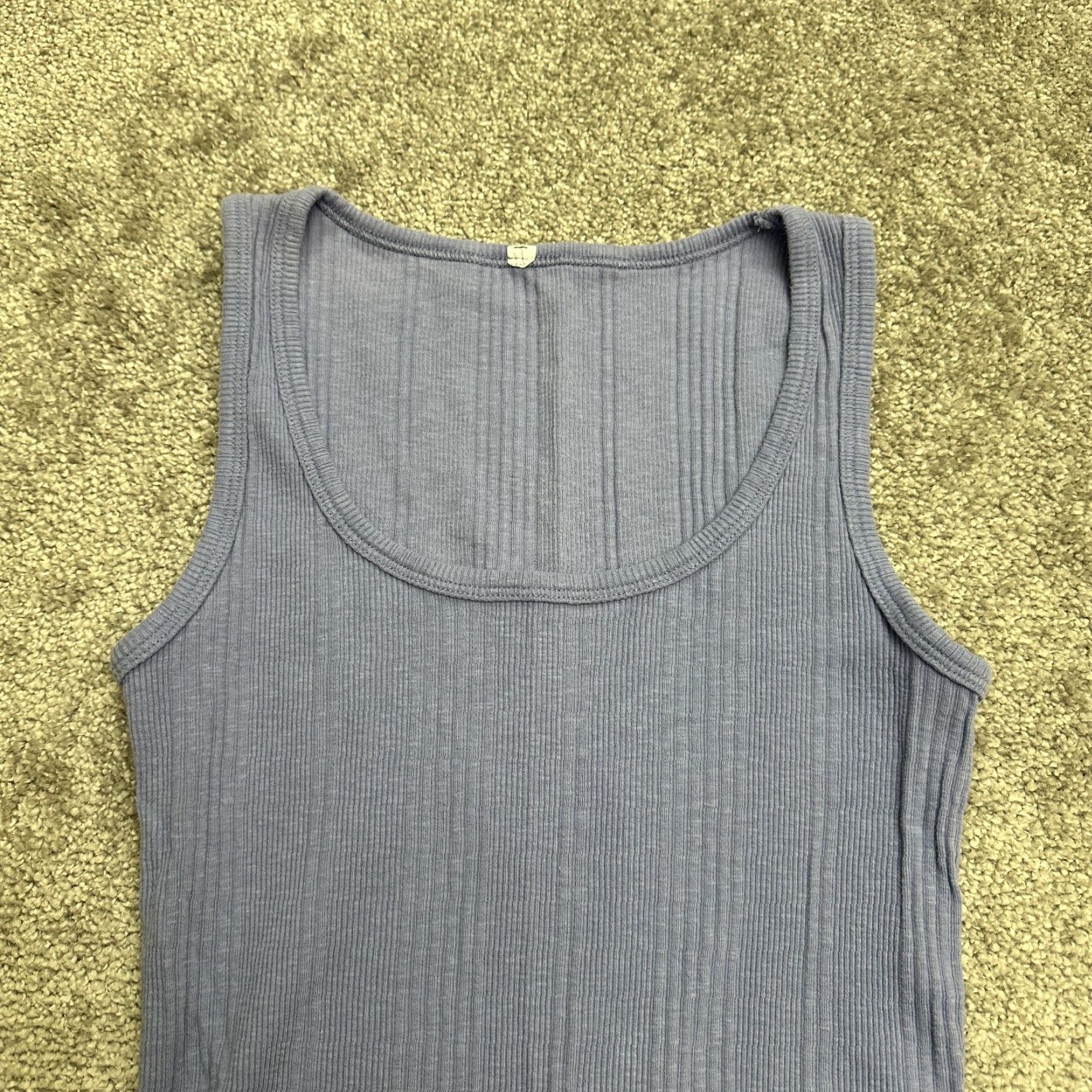 Jockey Jockey Tank Women Small Solid Purple Scoop Neck Cotton Ribbed Knit Size S / US 4 / IT 40 - 3 Thumbnail