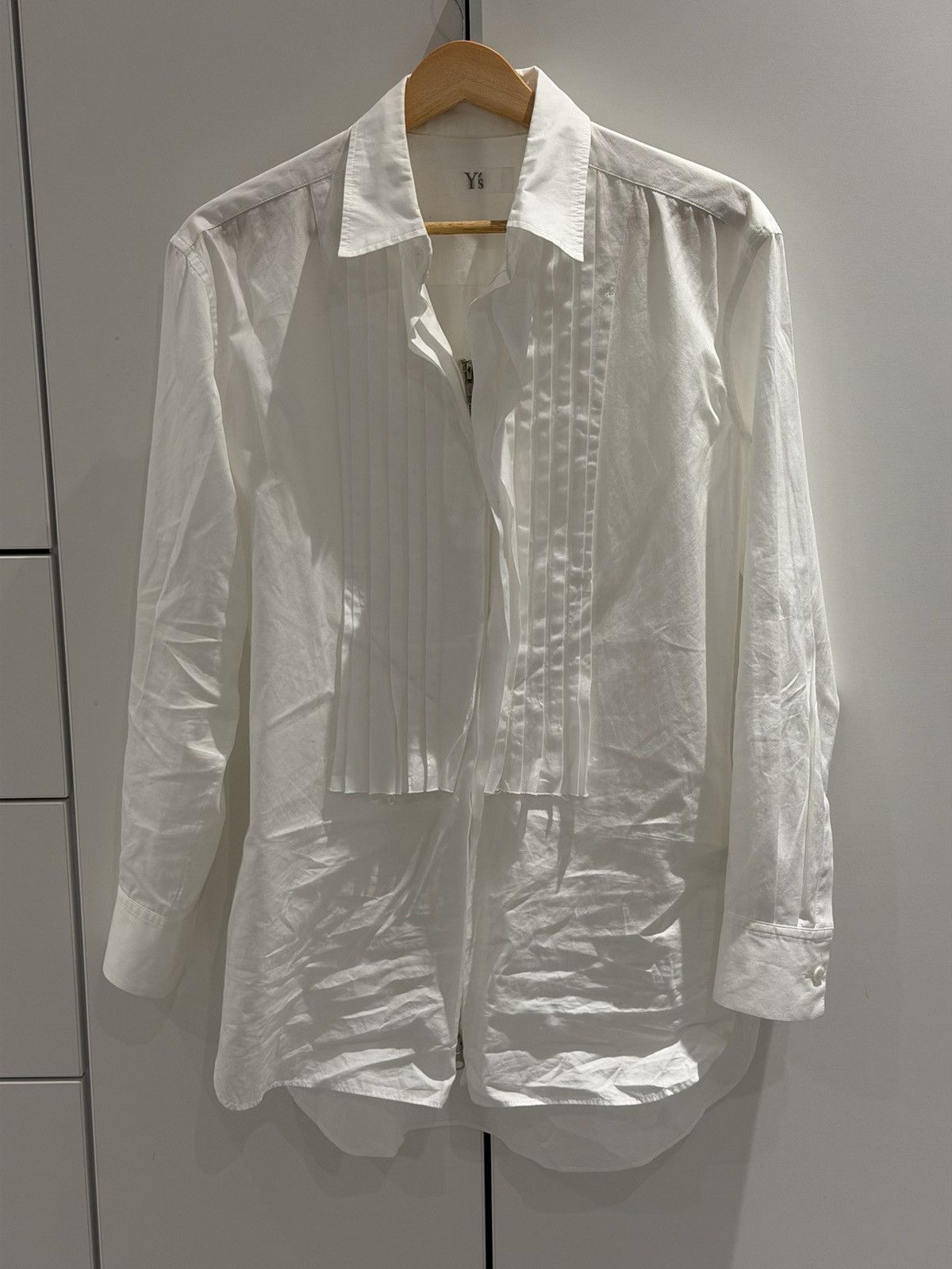 Yohji Yamamoto Yohji Yamamoto Y’s Pleated Zip Shirt (YZ-B01-001) Size US S / EU 44-46 / 1 - 1 Thumbnail