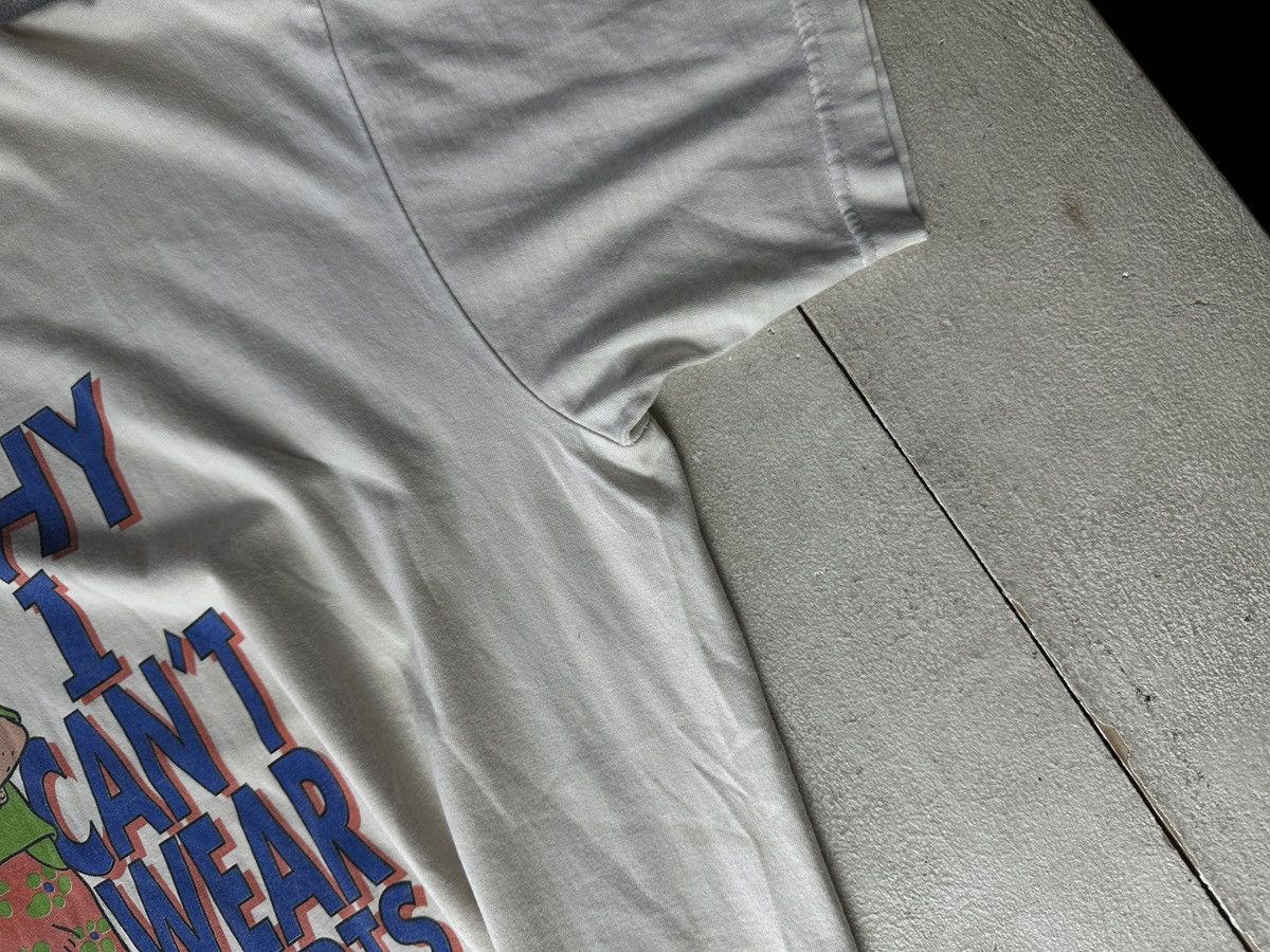 Vintage HUMOR 🚨 WHY I CAN’T WEAR SHORTS BIG LOGO BOXY VNTG TEE Size US L / EU 52-54 / 3 - 8 Thumbnail