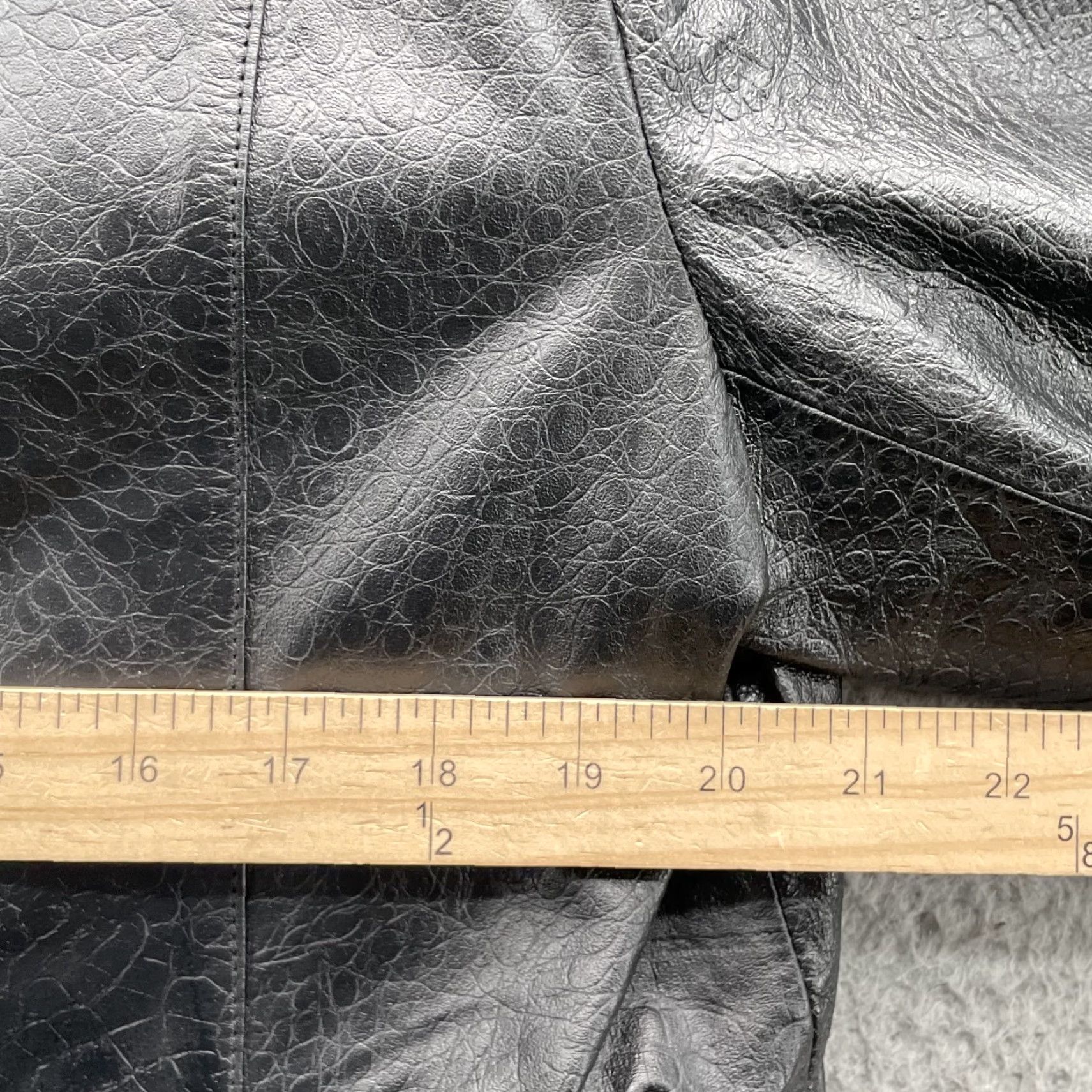 Vintage VINTAGE Worthington Leather Jacket Women XL Black Button Up 70s Moto Chic Office Jacket Size XL / US 12-14 / IT 48-50 - 4 Thumbnail