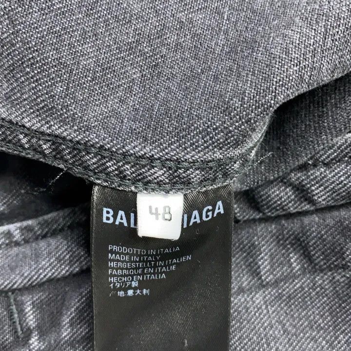 Balenciaga Balenciaga Colorful Logo Denim Jacket 0079-2507 Size US L / EU 52-54 / 3 - 3 Thumbnail