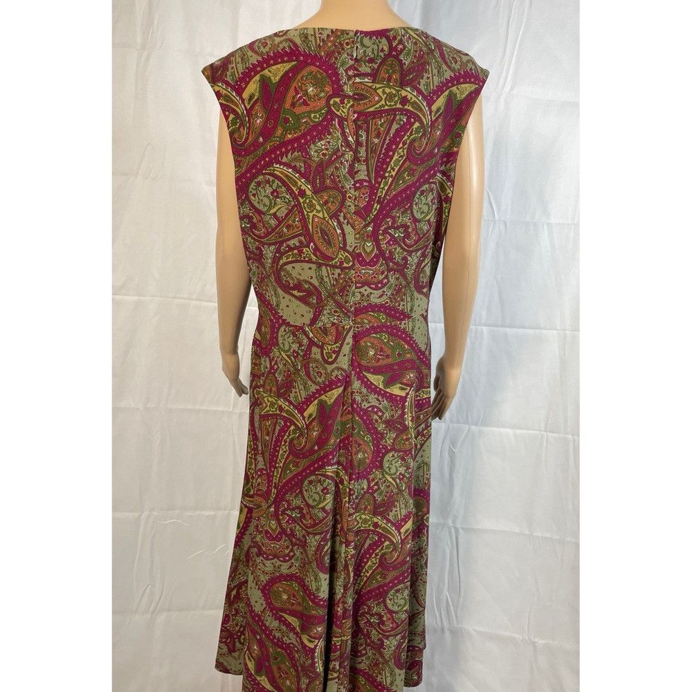 Ralph Lauren NWT New $135 Ralph Lauren Paisley Twist-Front Jersey Dress Size XL / US 12-14 / IT 48-50 - 4 Thumbnail