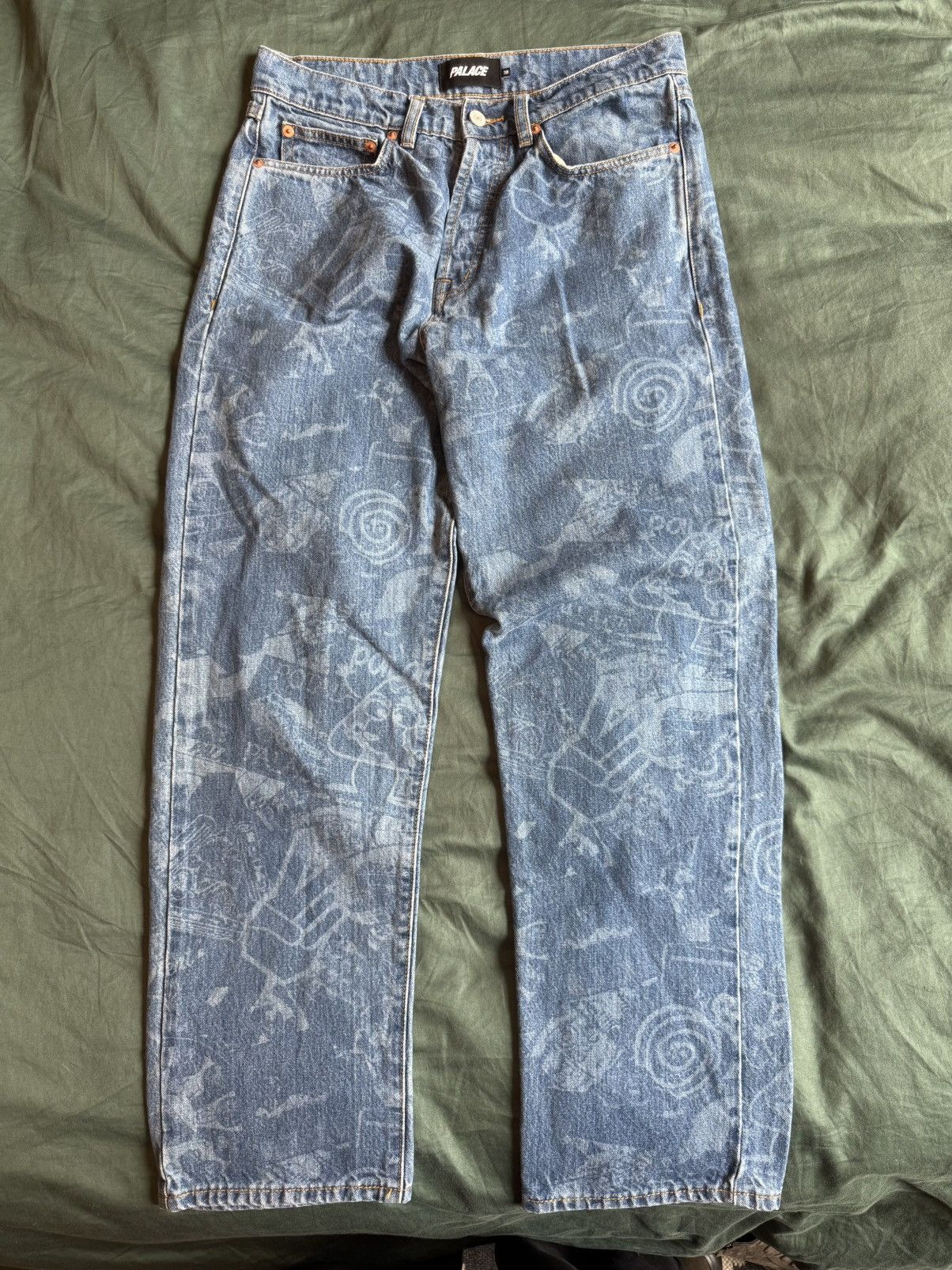 Palace Palace sticker pack denim jeans Size US 30 / EU 46 - 2 Thumbnail