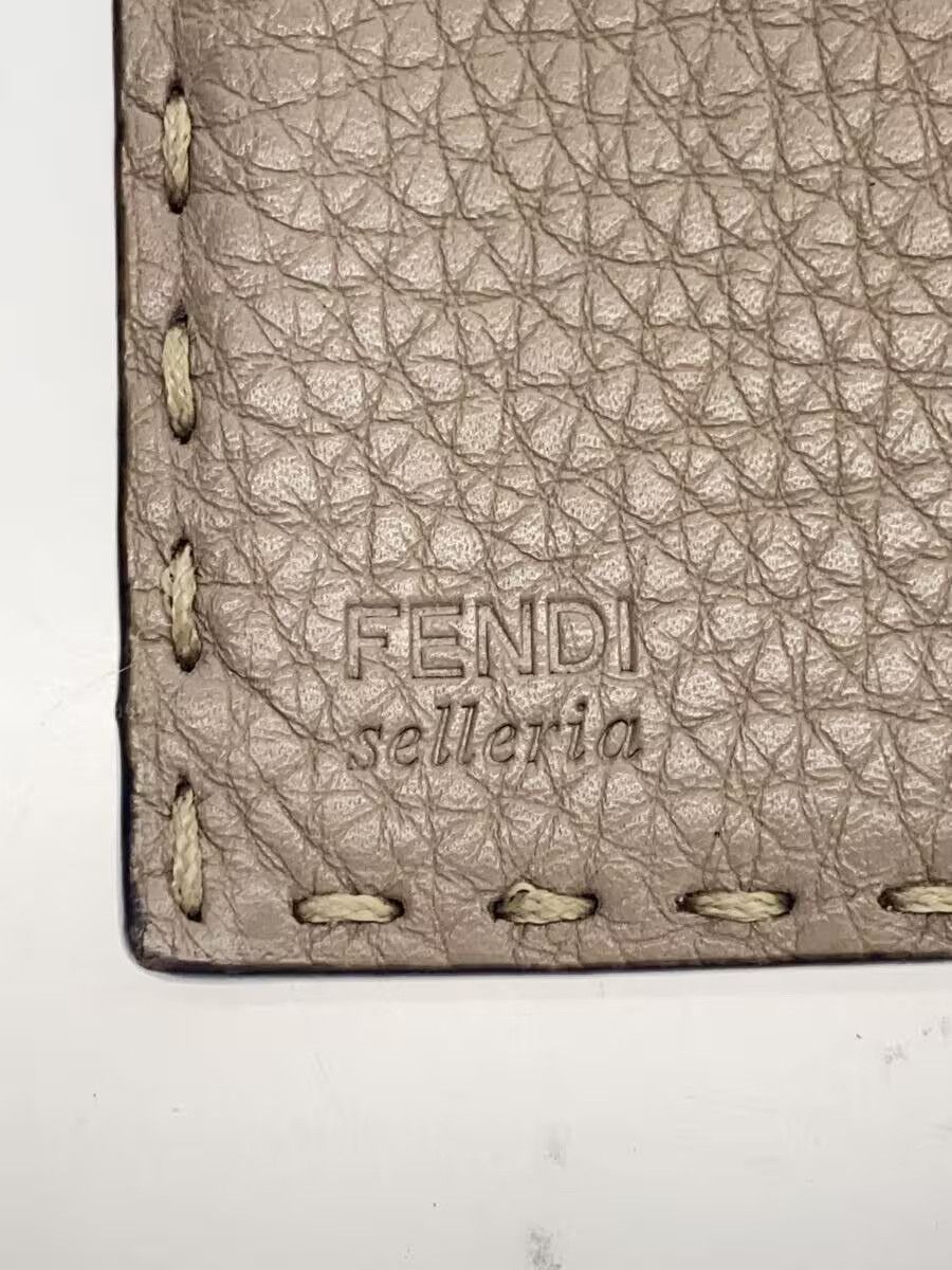 Fendi Fendi Peekaboo Leather Continental Wallet Grey Turnlock Flap Size ONE SIZE - 3 Thumbnail