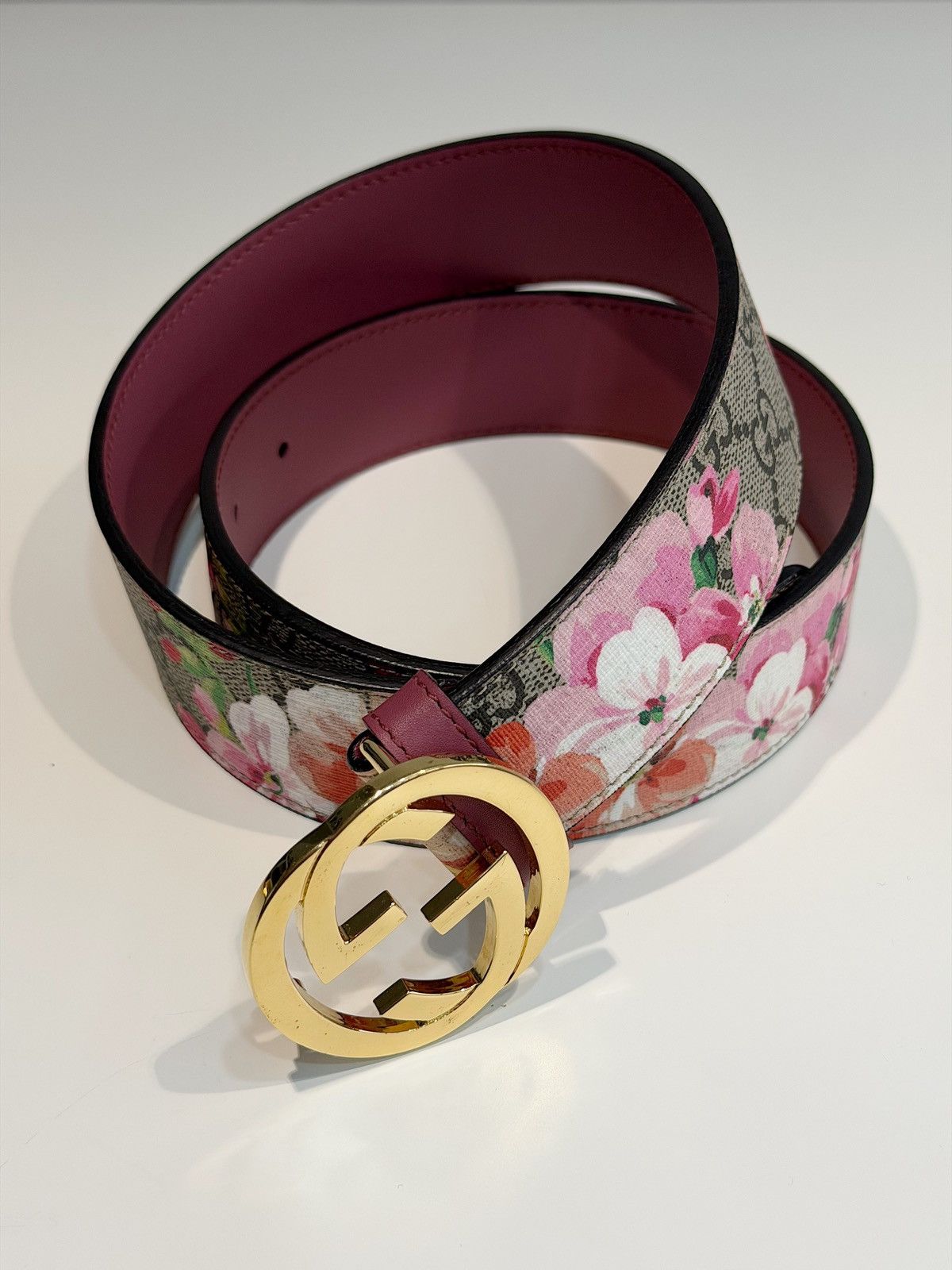GUCCI GG Floral Monogram Belt Demna Central Cee Nettspend