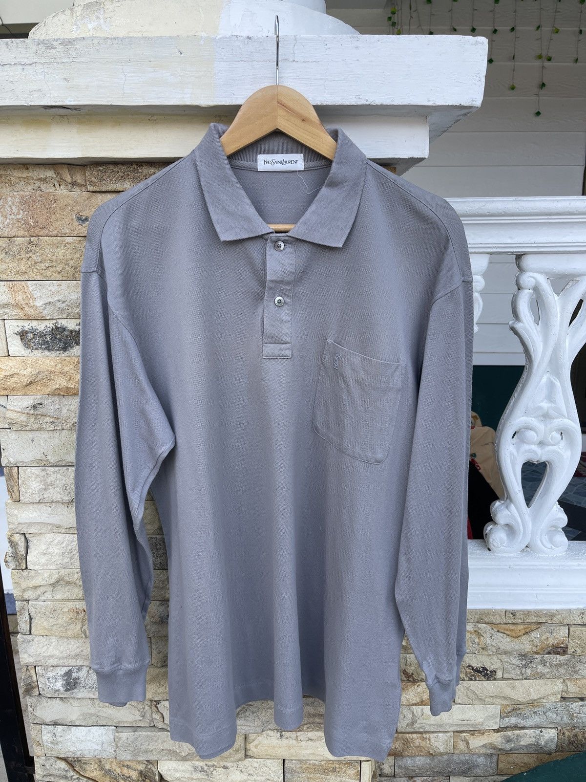 Yves Saint Laurent LastDrop🔥Rare🔥Vintage YSL YvesSaintLaurent Long Sleeve Shirt Size US L / EU 52-54 / 3 - 2 Thumbnail