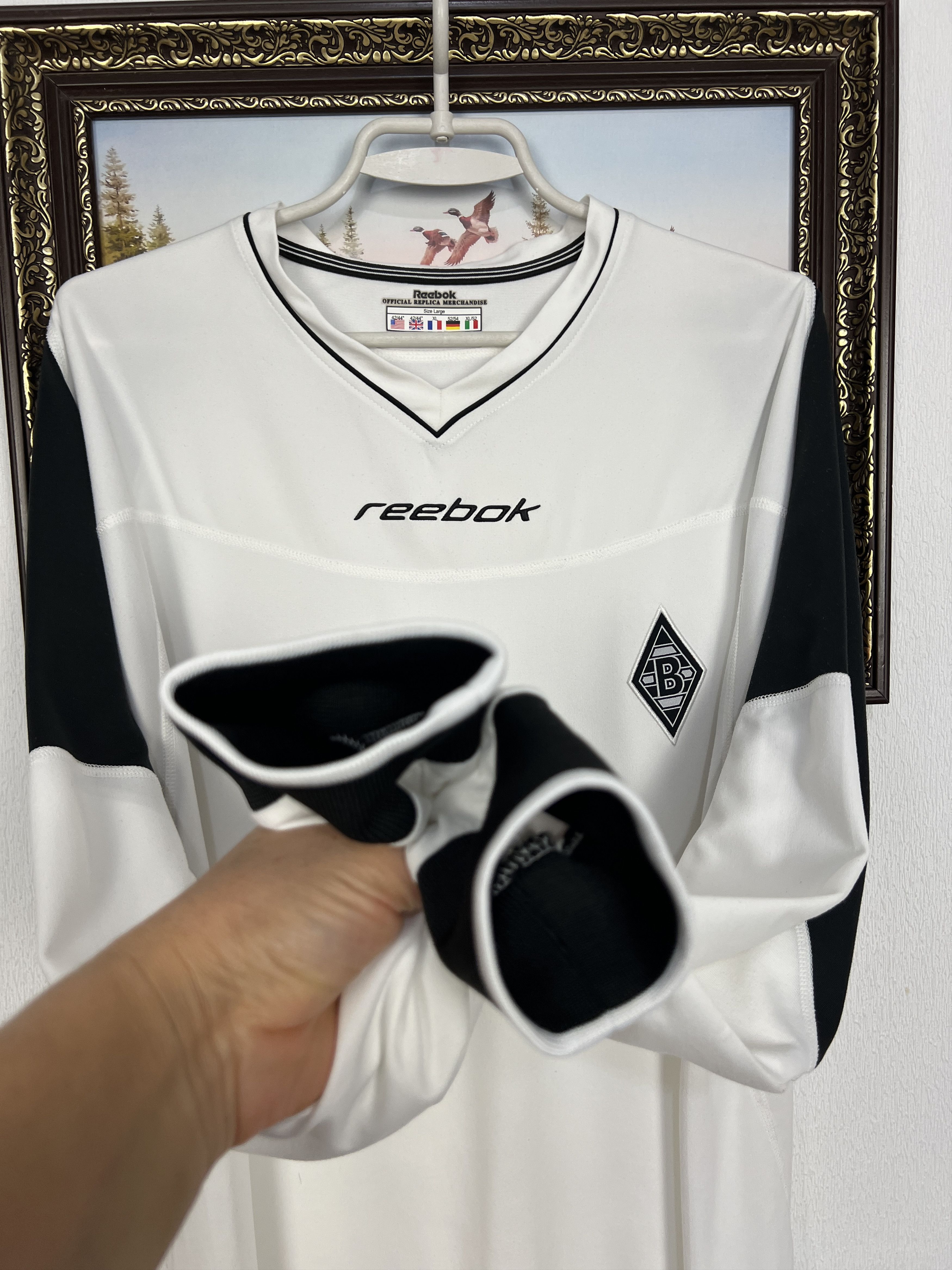 Reebok Borussia Monchengladbach football shirt Long Sleeve Jersey Size US XL / EU 56 / 4 - 5 Thumbnail