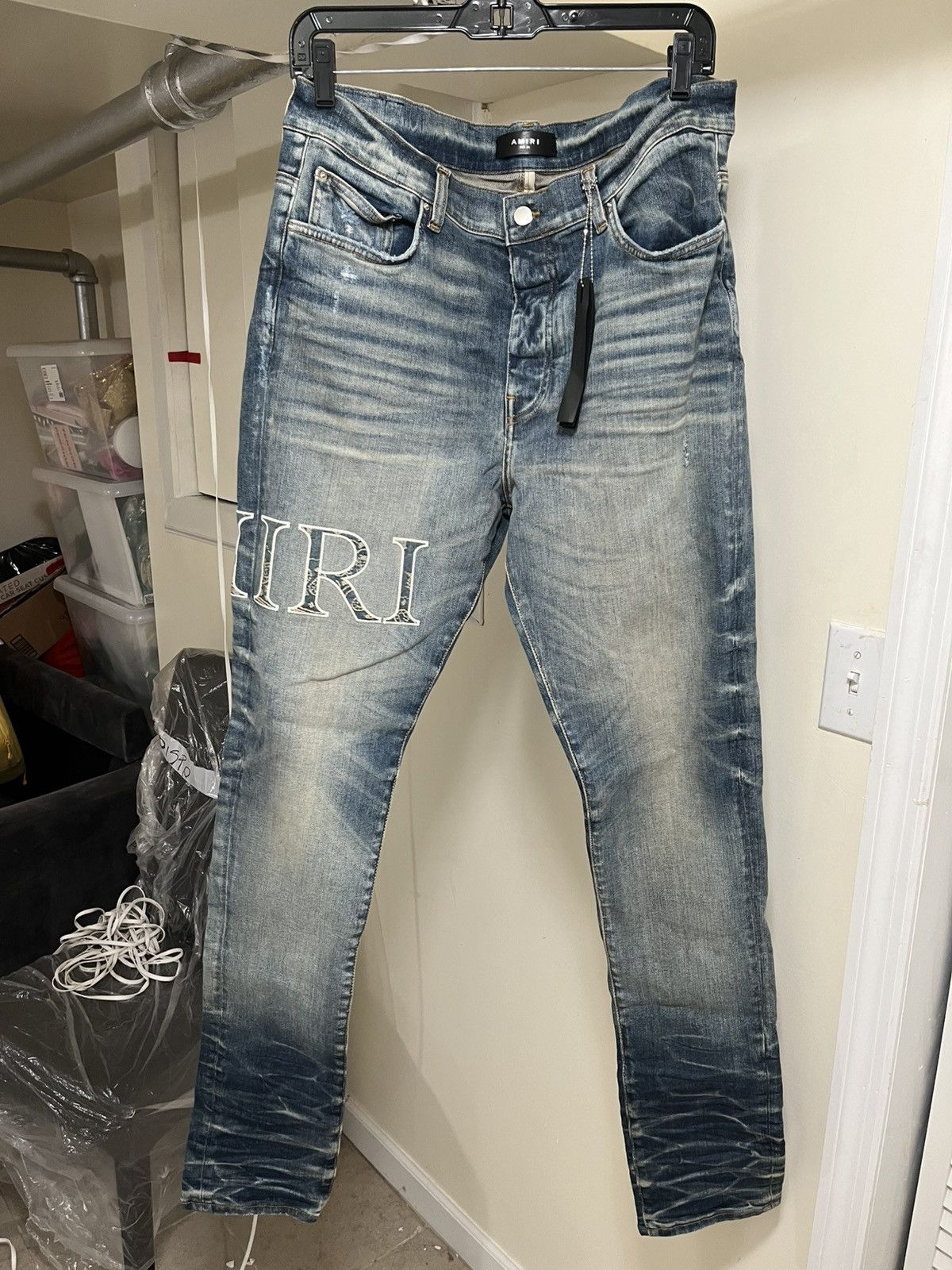 Amiri Amiri Core Logo Jean Sz 38 Size US 38 / EU 54 - 1 Thumbnail