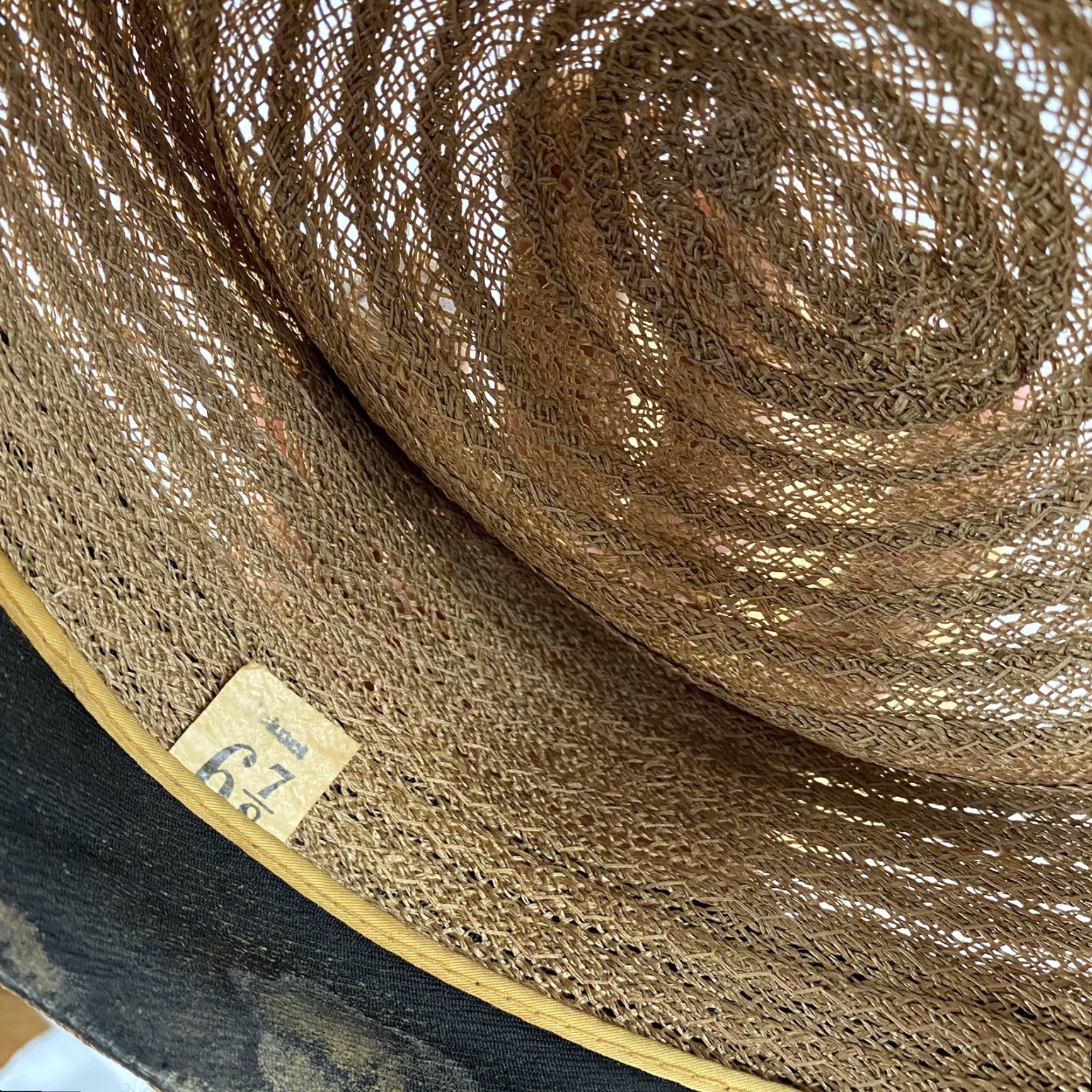 Vintage VINTAGE Near Mint Italian Straw Porkpie Hat Size 7 Size ONE SIZE - 6 Thumbnail