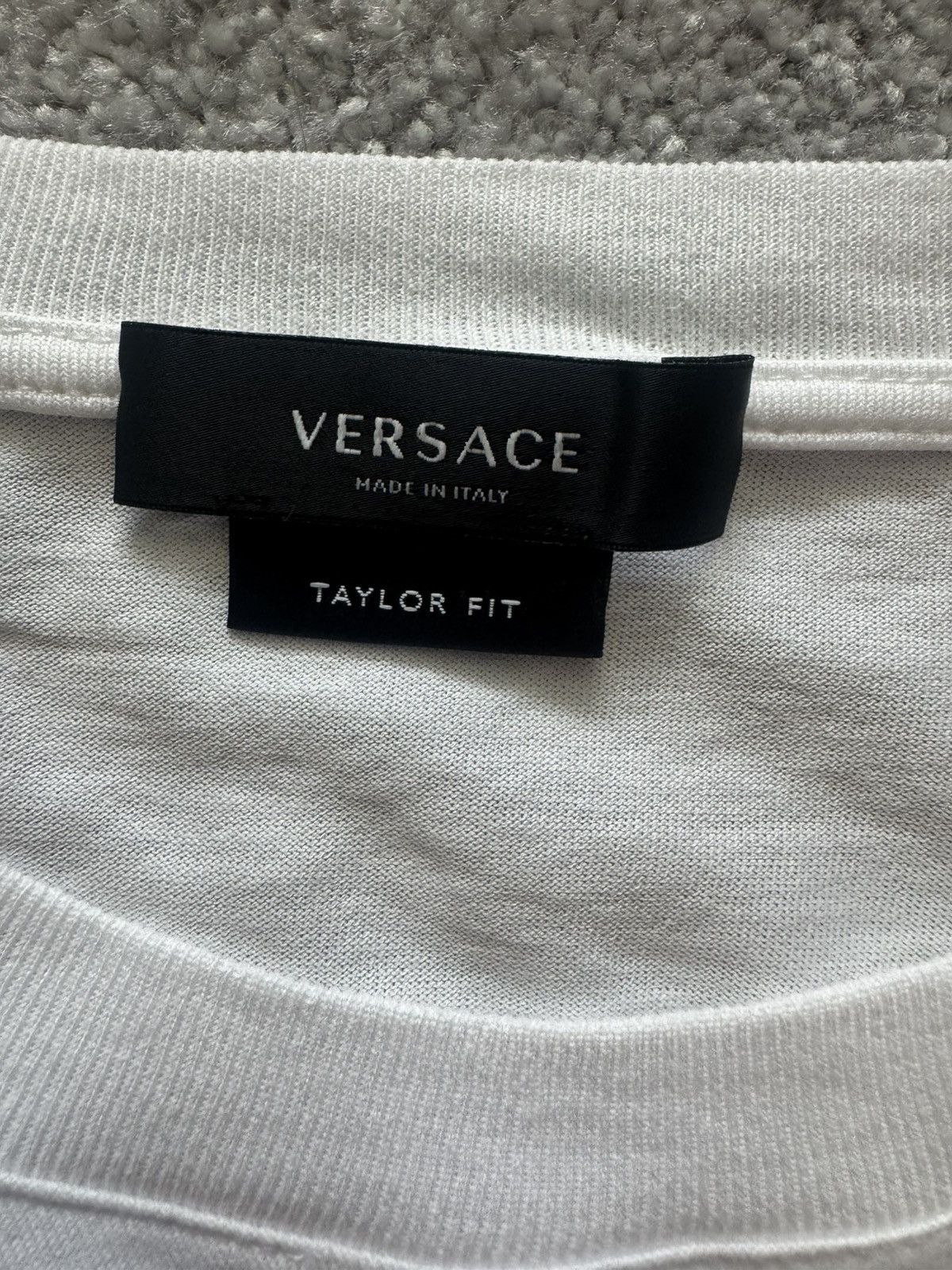 Versace White Versace Logo Tee Size US L / EU 52-54 / 3 - 3 Thumbnail