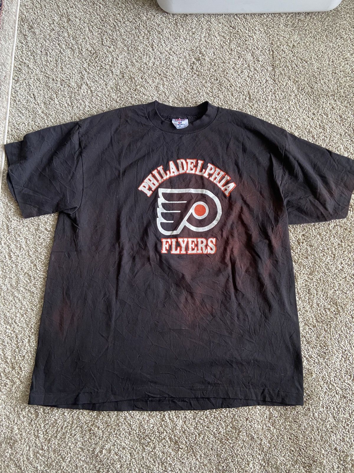 NHL × TEE JAYS × Vintage 90s Philadelphia Flyers Tee Size US XL / EU 56 / 4 - 1 Thumbnail
