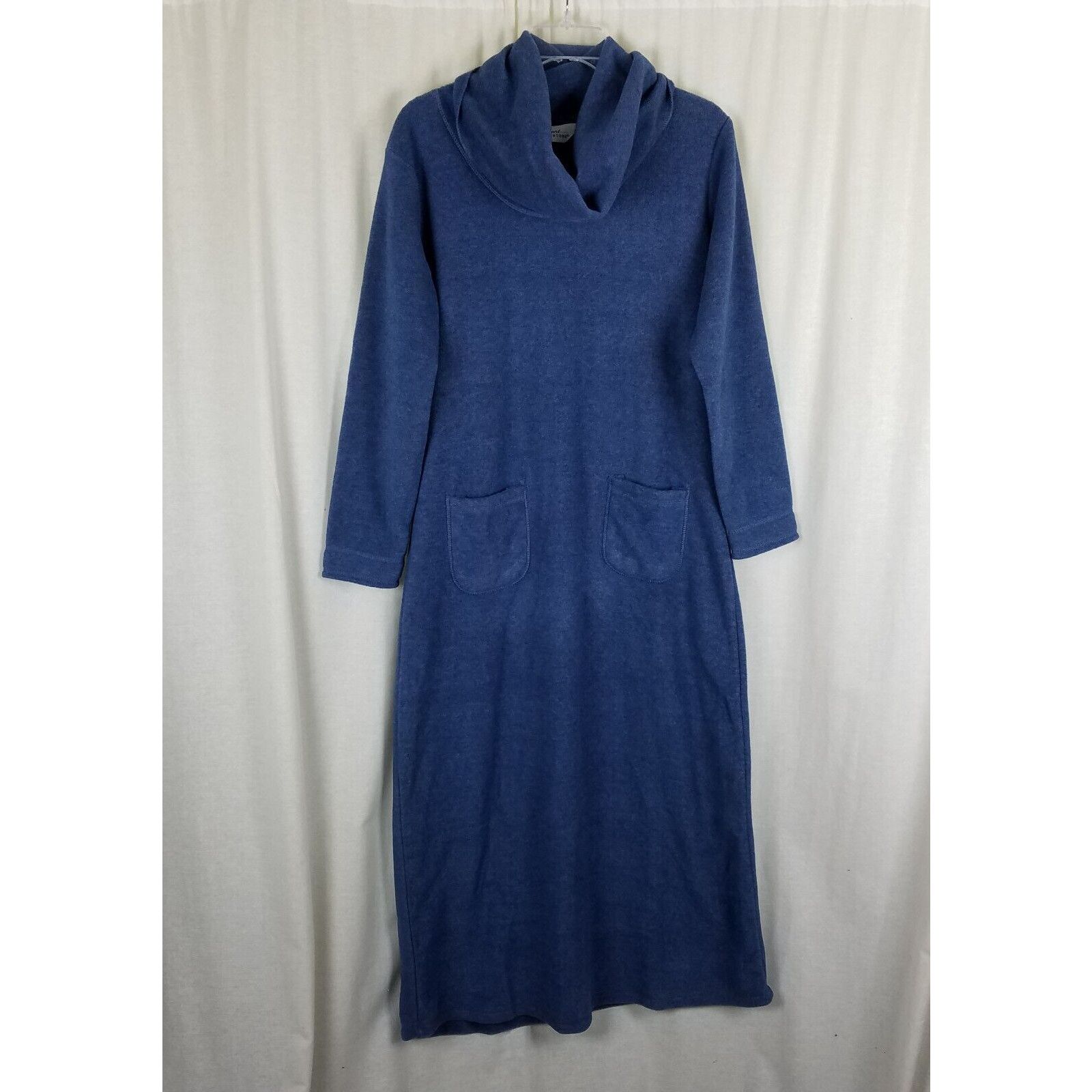 Vintage Vermont Country Store Fleece Cowl Neck Lounge Nightgown Robe Size ONE SIZE - 1 Thumbnail
