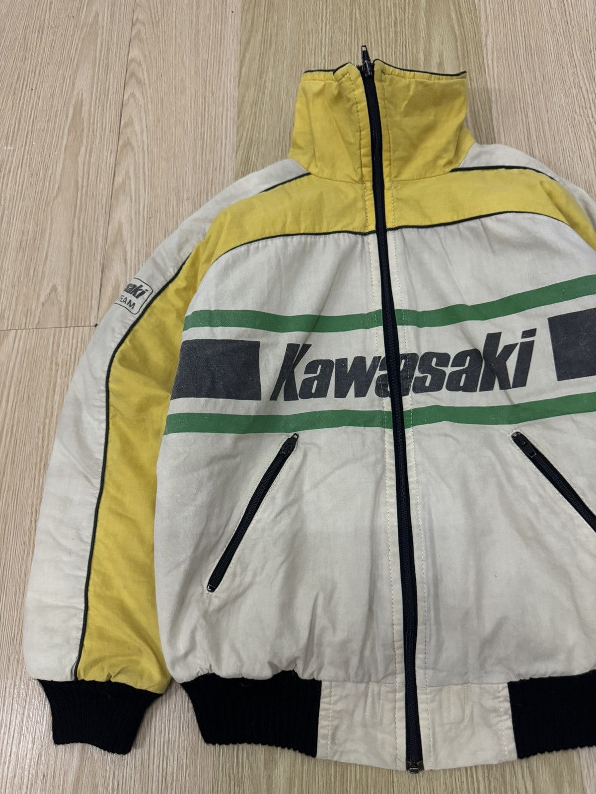 Vintage 🔥RARE Vintage 80’s Kawasaki Racing Team bomber jacket Size US M / EU 48-50 / 2 - 4 Thumbnail