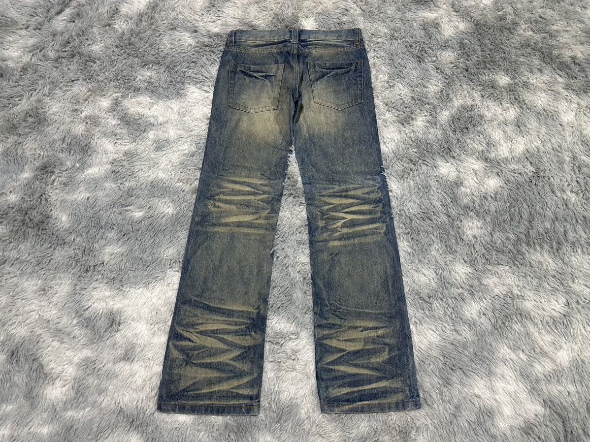 If Six Was Nine 🔥Sick Y2K K.U.I Mud Wash Flared Denim Goth Punk Size US 32 / EU 48 - 9 Thumbnail