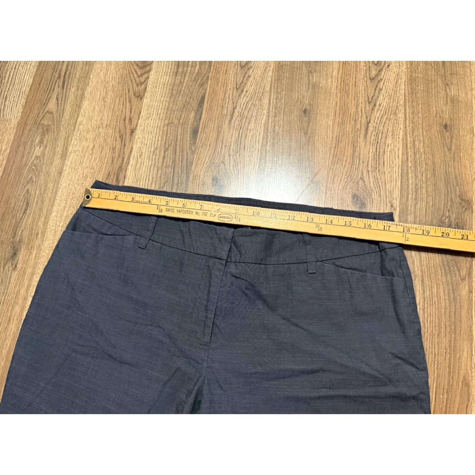 Apt. 9 APT. 9 Pants Women's 14 Gray Modern Fit Wide Leg Flat Front Dress Pants Womens Pair Casual Formal Size 36" / US 14 / IT 50 - 7 Thumbnail