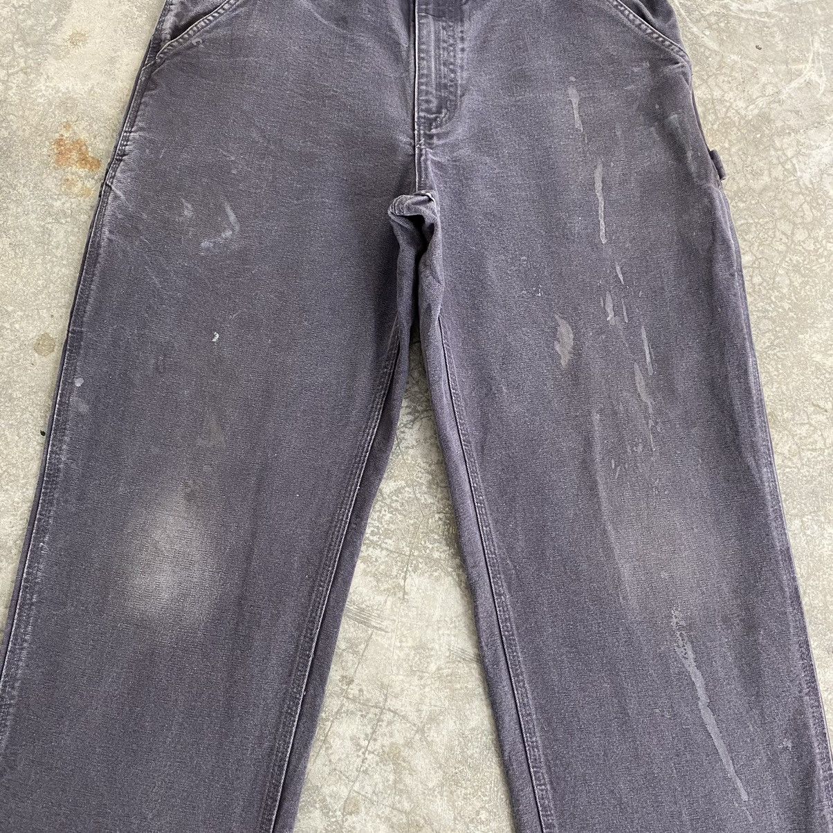 Carhartt Vintage Carhartt Faded Midnight Blue Dirty Carpenter Pants Size US 33 - 6 Thumbnail