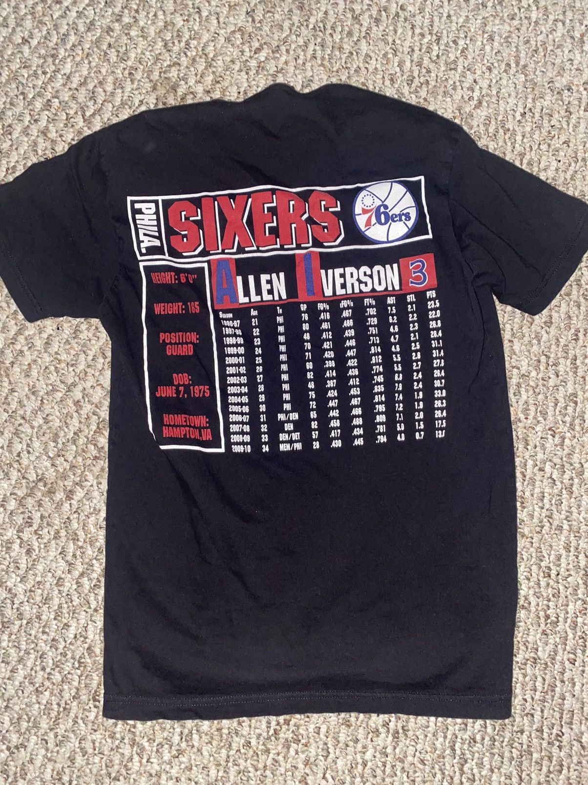 NBA × Vintage Allen Iverson Hardwood Jersey Size US S / EU 44-46 / 1 - 4 Thumbnail