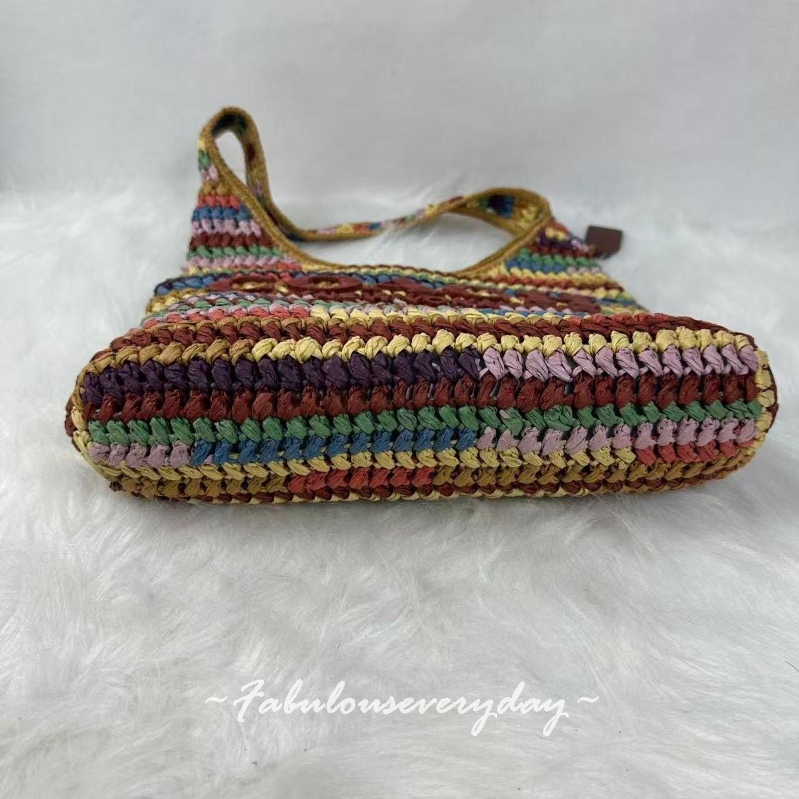 Coach COACH Brooklyn Shoulder Bag 34 In Straw/Brass/Multi CDZ40 Size ONE SIZE - 9 Thumbnail