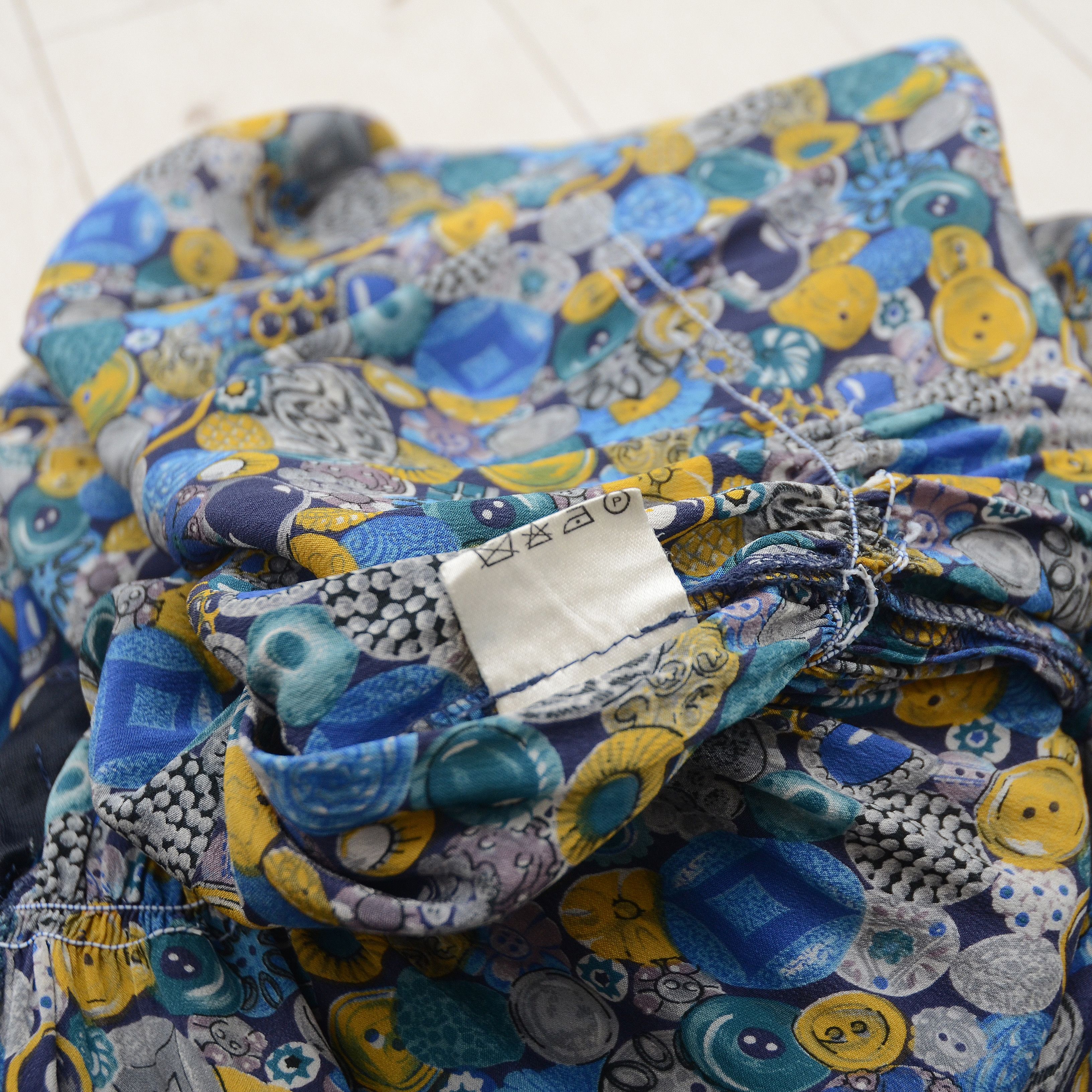Designer × Vintage Vintage Devernois Paris Silk Dress Made in France US8 Floral Size M / US 6-8 / IT 42-44 - 13 Thumbnail