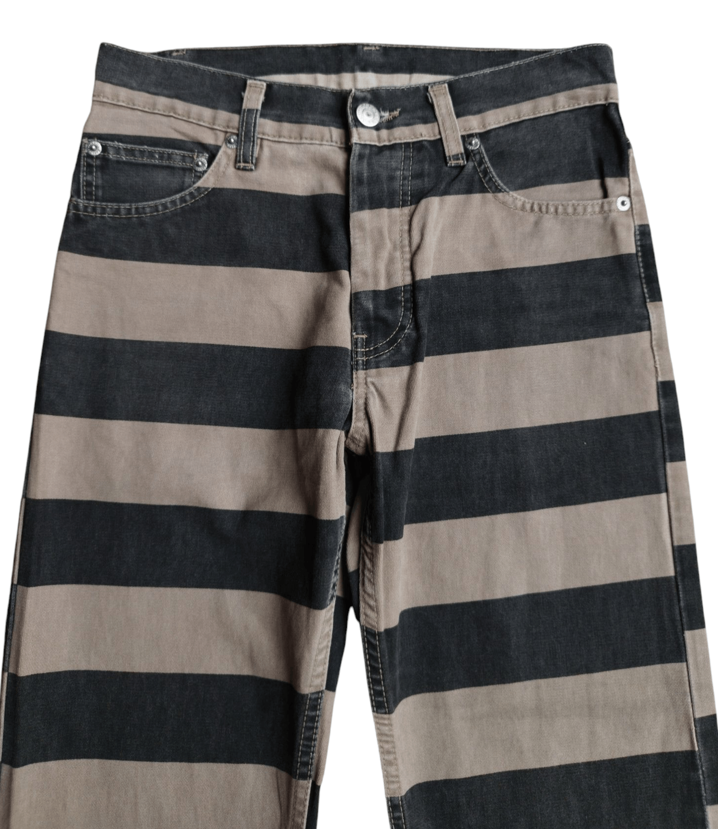 Helmut Lang Helmut Lang prisoner black stripe jeans Size US 28 / EU 44 - 2 Thumbnail