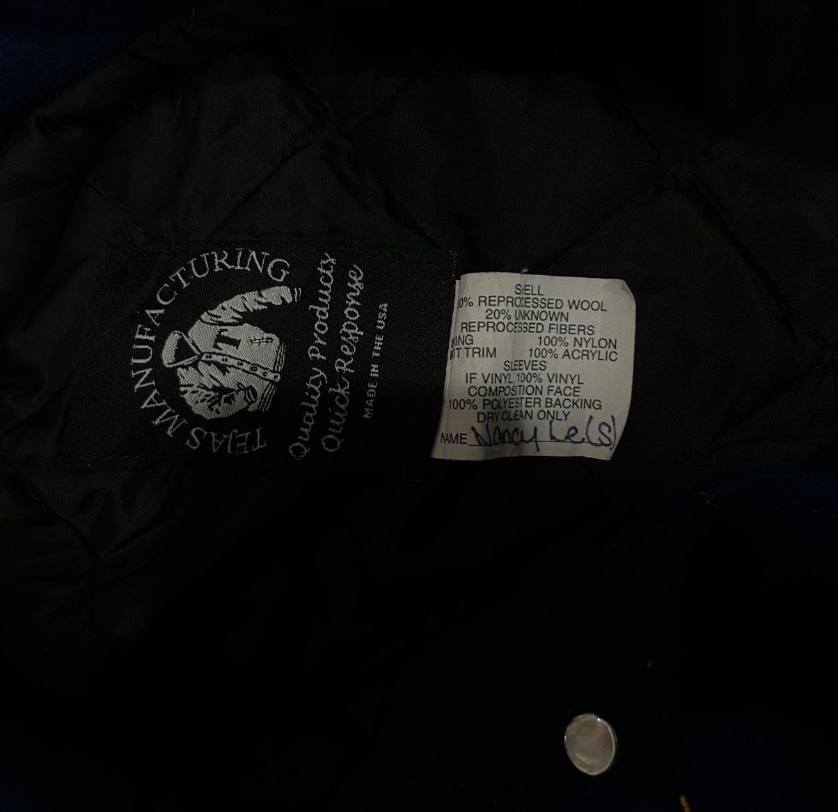 Vintage Vintage 2010 Nancy Le Leather Varisty Jacket Size S / US 4 / IT 40 - 5 Thumbnail