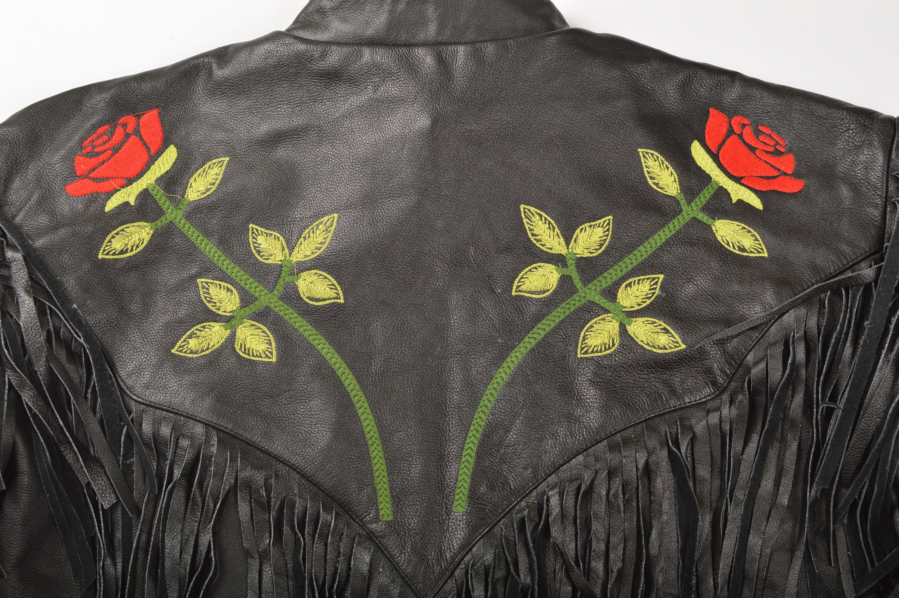 Vintage Vintage Fringed Biker Motorcycle Leather Jacket Size XL / US 12-14 / IT 48-50 - 9 Thumbnail