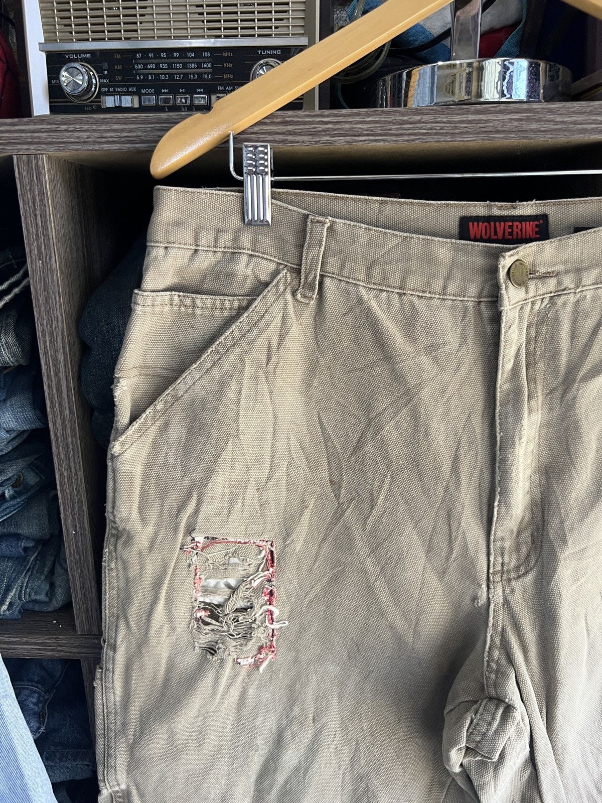 🔥Vintage Wolverine Distressed Carpenter Cropped Pant