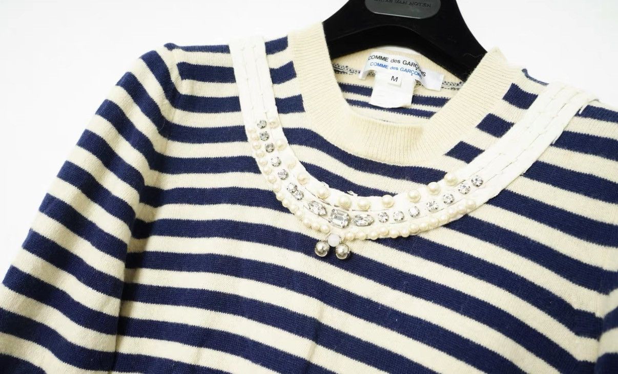 Comme des Garcons Comme des Garçons CDG Striped Wool Long Sleeve Size M / US 6-8 / IT 42-44 - 4 Thumbnail