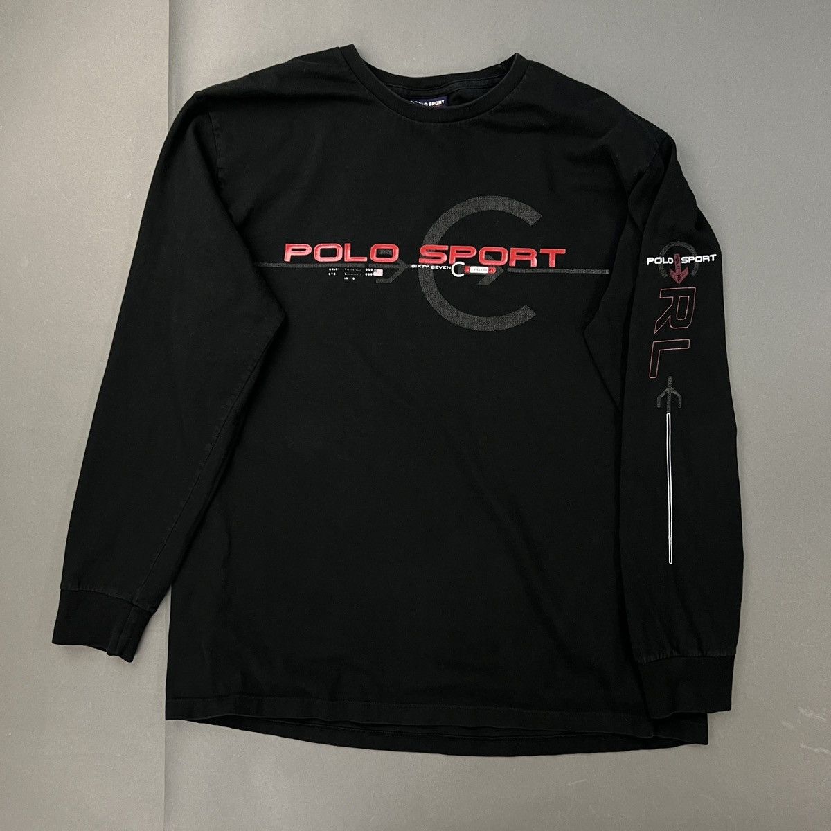 Ralph Lauren Sport Vintage POLO SPORT Rubber Spell Out Sweatshirt Size US L / EU 52-54 / 3 - 5 Thumbnail