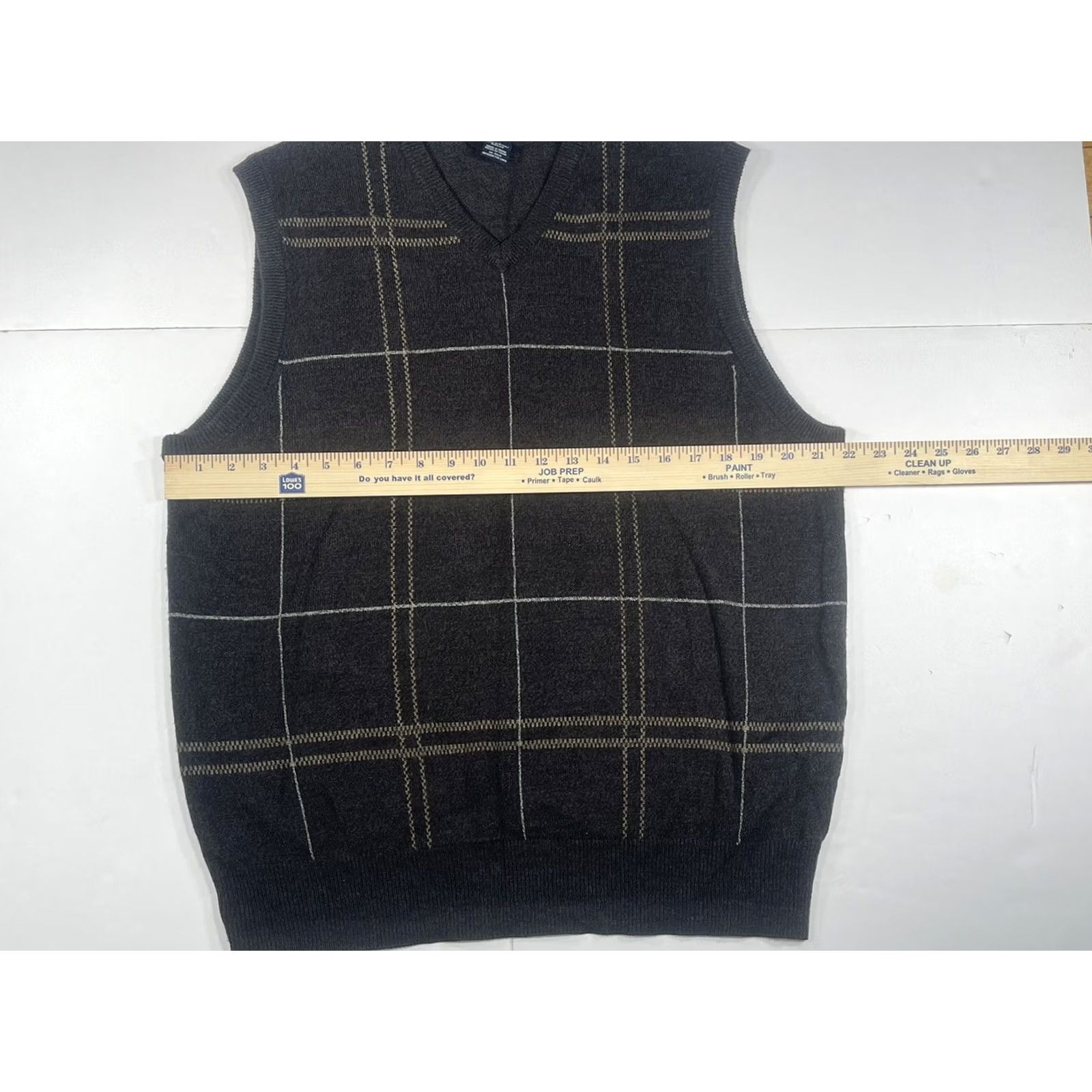 Dockers Dockers Mens V-Neck Multi Color Knit Golf Tennis Sweater Vest Sz L 100% Acrylic Size US L / EU 52-54 / 3 - 5 Thumbnail
