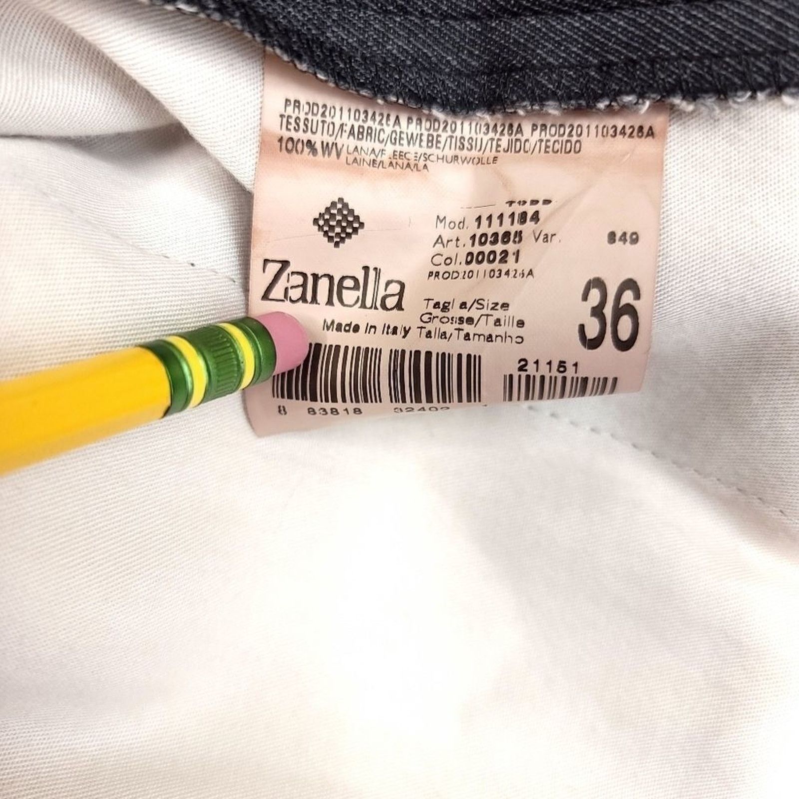 Zanella Zanella Todd Pleated Dress Pants Mens 36x32 Grey 100% Wool Size US 36 / EU 52 - 5 Thumbnail
