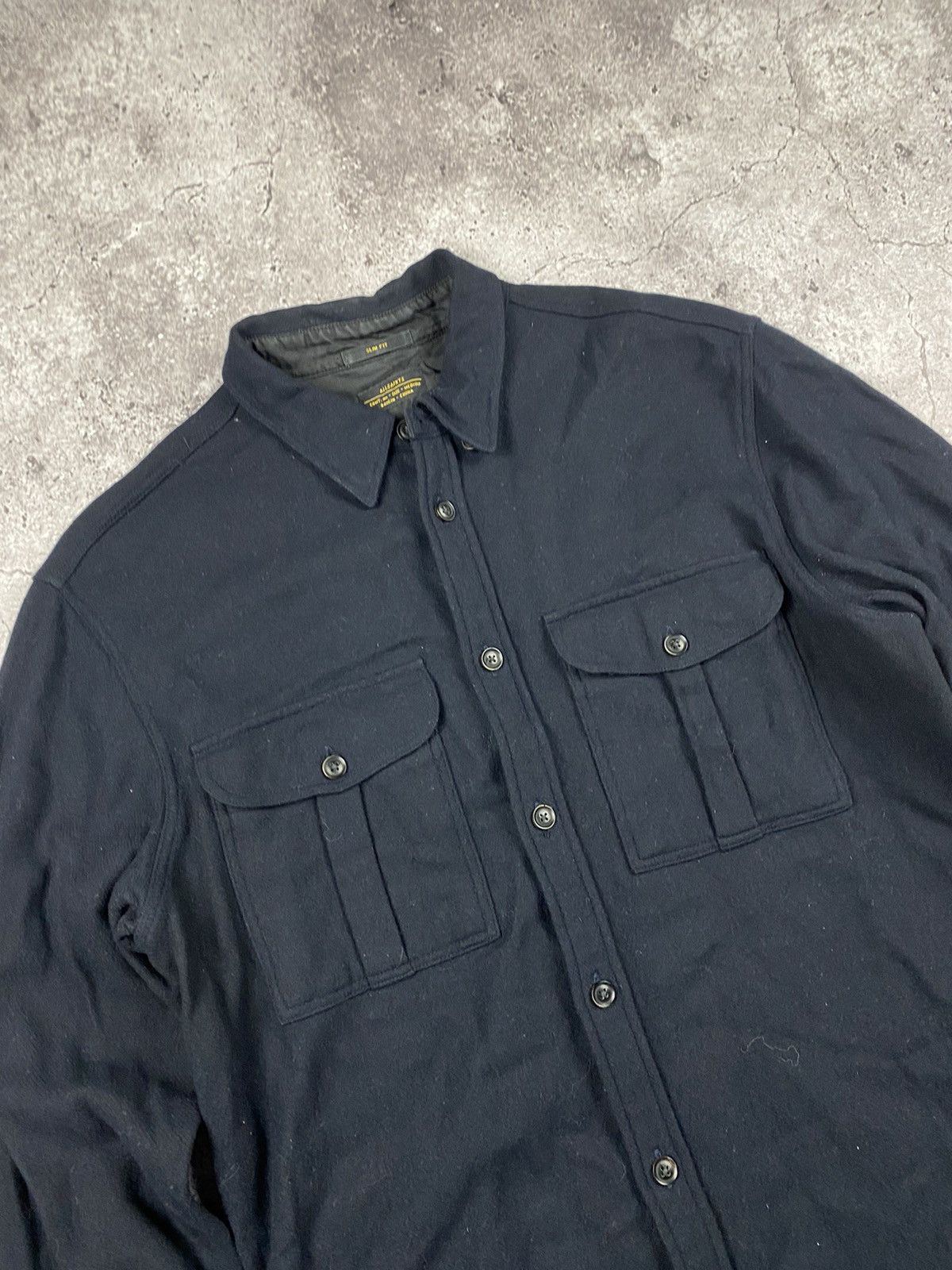 Allsaints ALLSAINTS Wool Brown Casual Overshirt Jacket - M Size US M / EU 48-50 / 2 - 2 Thumbnail