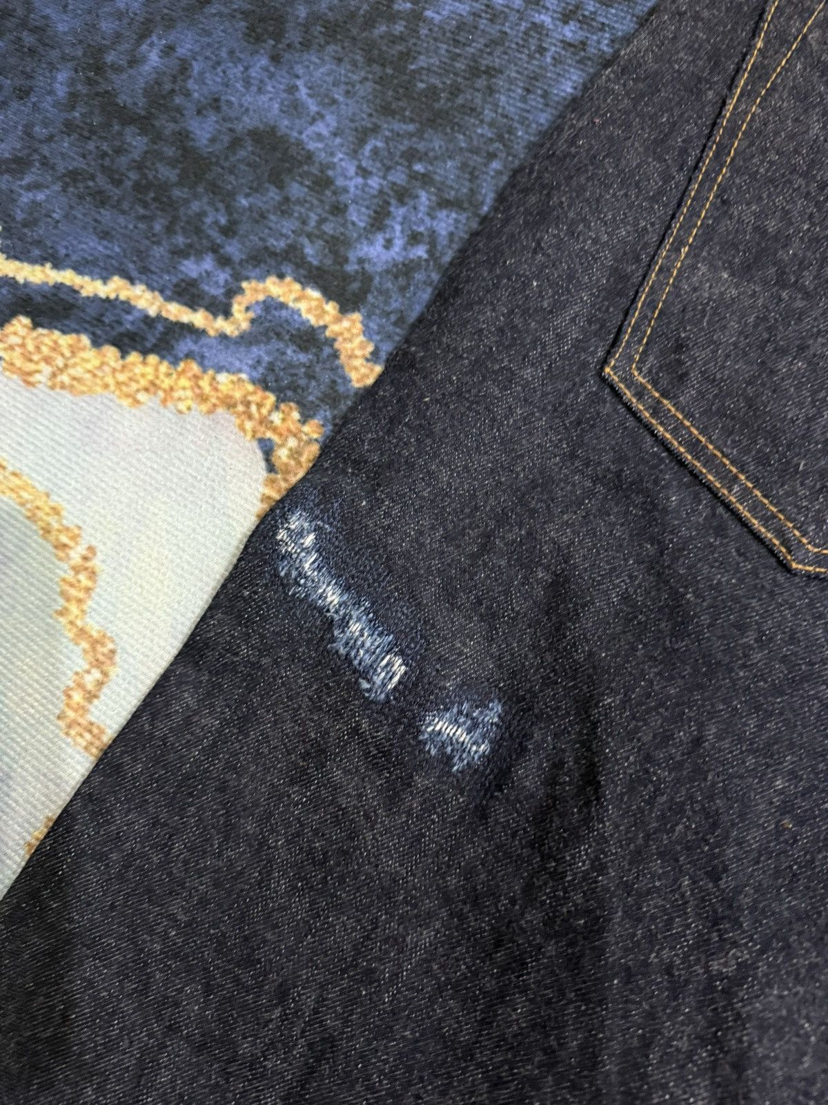 KOJIMA GENES KOJIMA GENES TWO TONES DISTRESSED JEANS Size US 41 - 13 Thumbnail