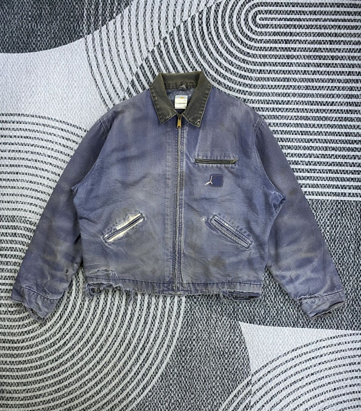 Carhartt Vintage Carhart J64 PTL Distressed Detroit Jacket Size US XL / EU 56 / 4 - 1 Thumbnail