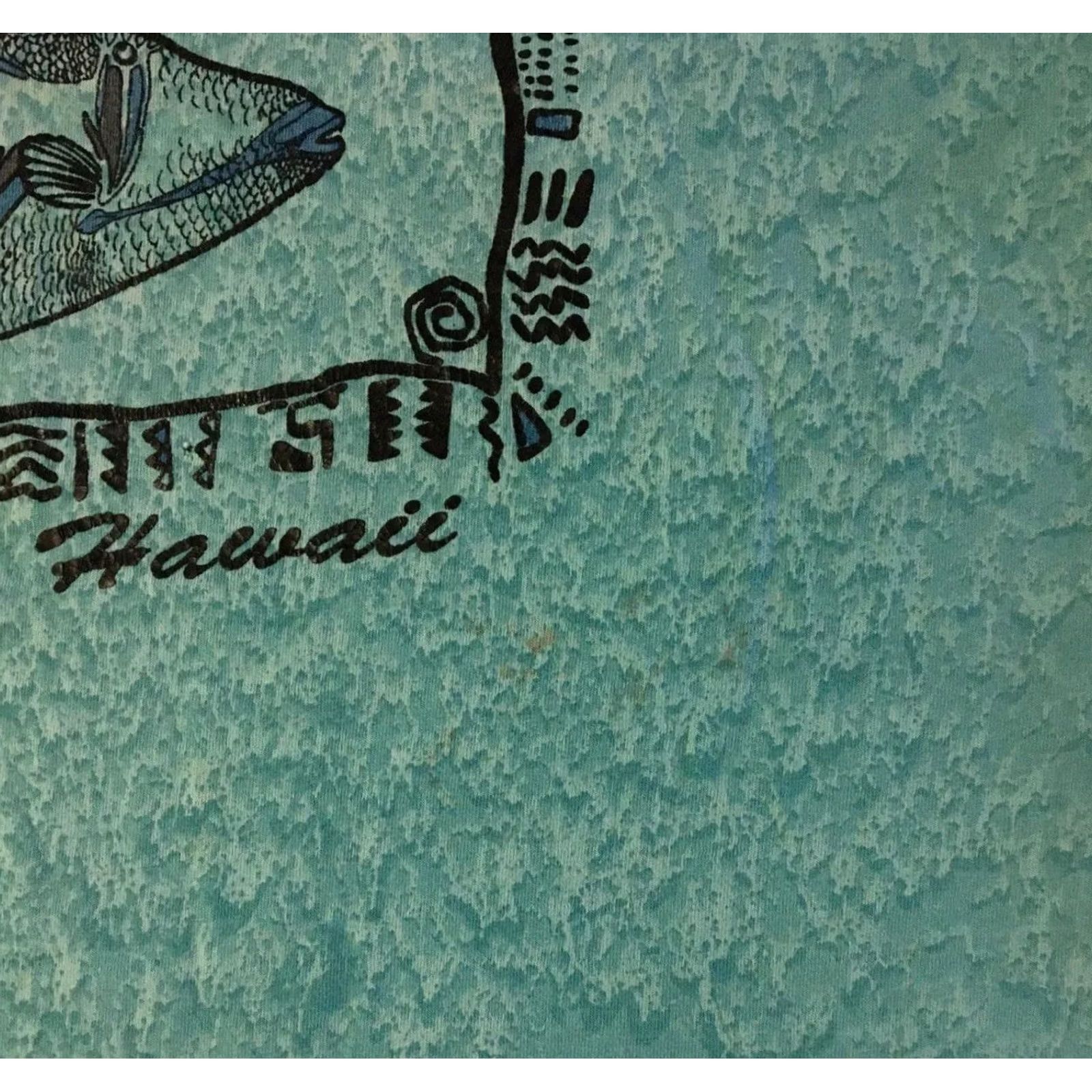 Vintage VINTAGE 90s Hawaii Fish Faded AOP Shirt XXL Beach Surf Skate Grunge Vaporwave OP 80s Men Size US XXL / EU 58 / 5 - 7 Thumbnail