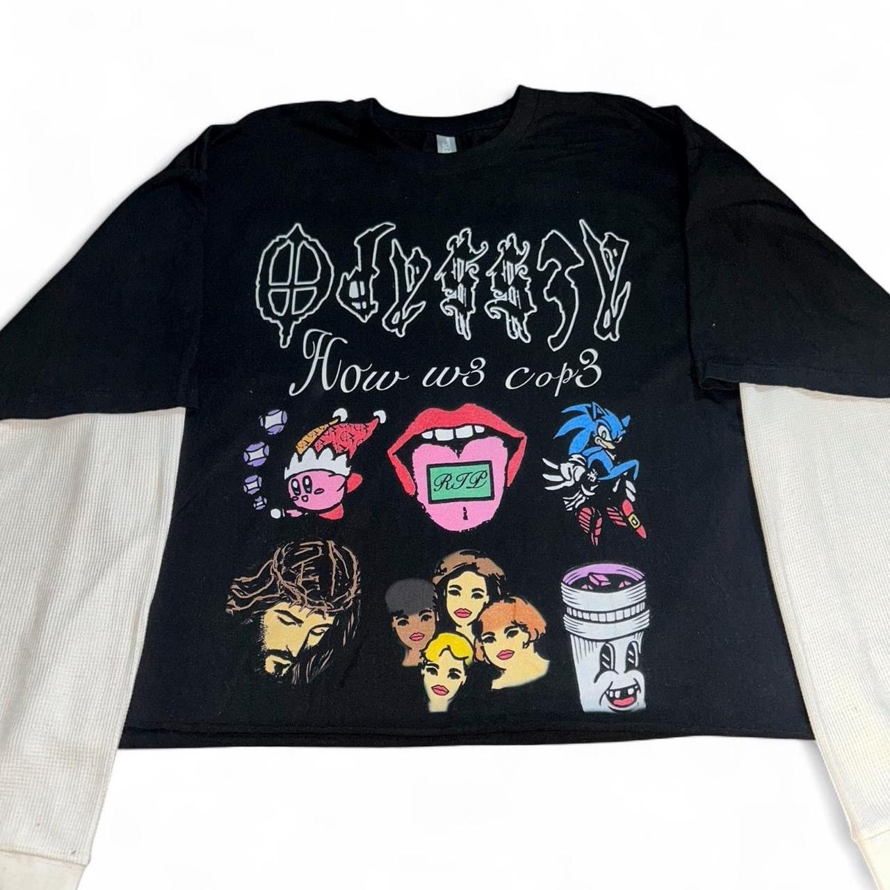 Other Odyss3y 1 of 1 “HOW W3 COP3” vintage thermal tee Size US M / EU 48-50 / 2 - 1 Thumbnail