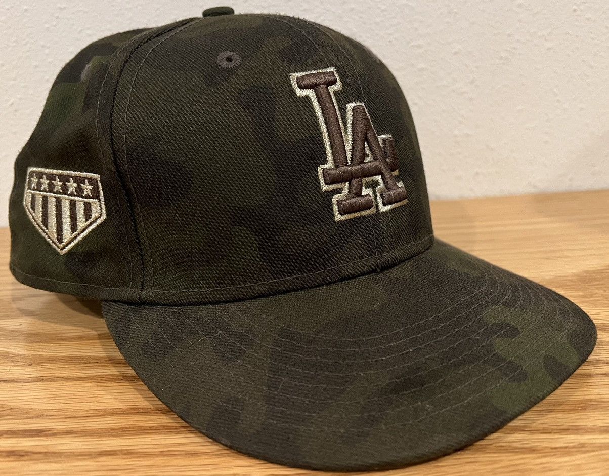 MLB × New Era Dodgers Armed Forces Camo New Era Fitted Hat Size 7 1/4 Size ONE SIZE - 1 Thumbnail