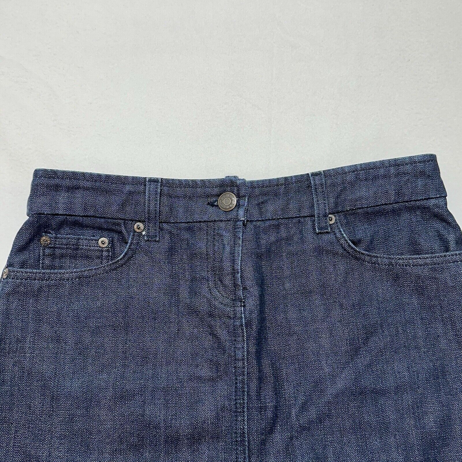 J.Crew J. Crew 29 Denim Pencil Mini Skirt Blue Jean Cotton Size 29" - 2 Thumbnail