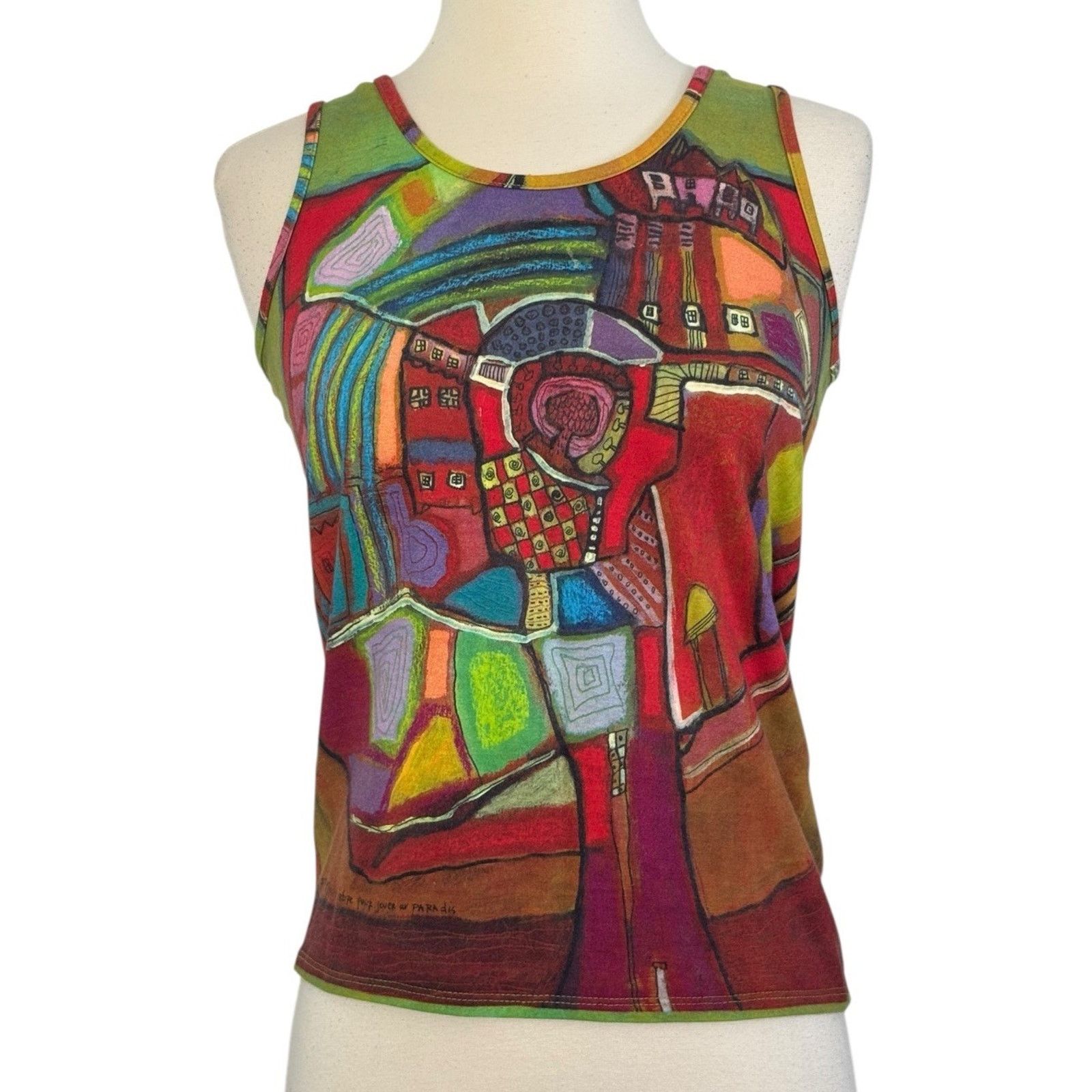 Other AVENTURES DES TOILES Francis Berthault French Abstract Tank Size S / US 4 / IT 40 - 5 Thumbnail