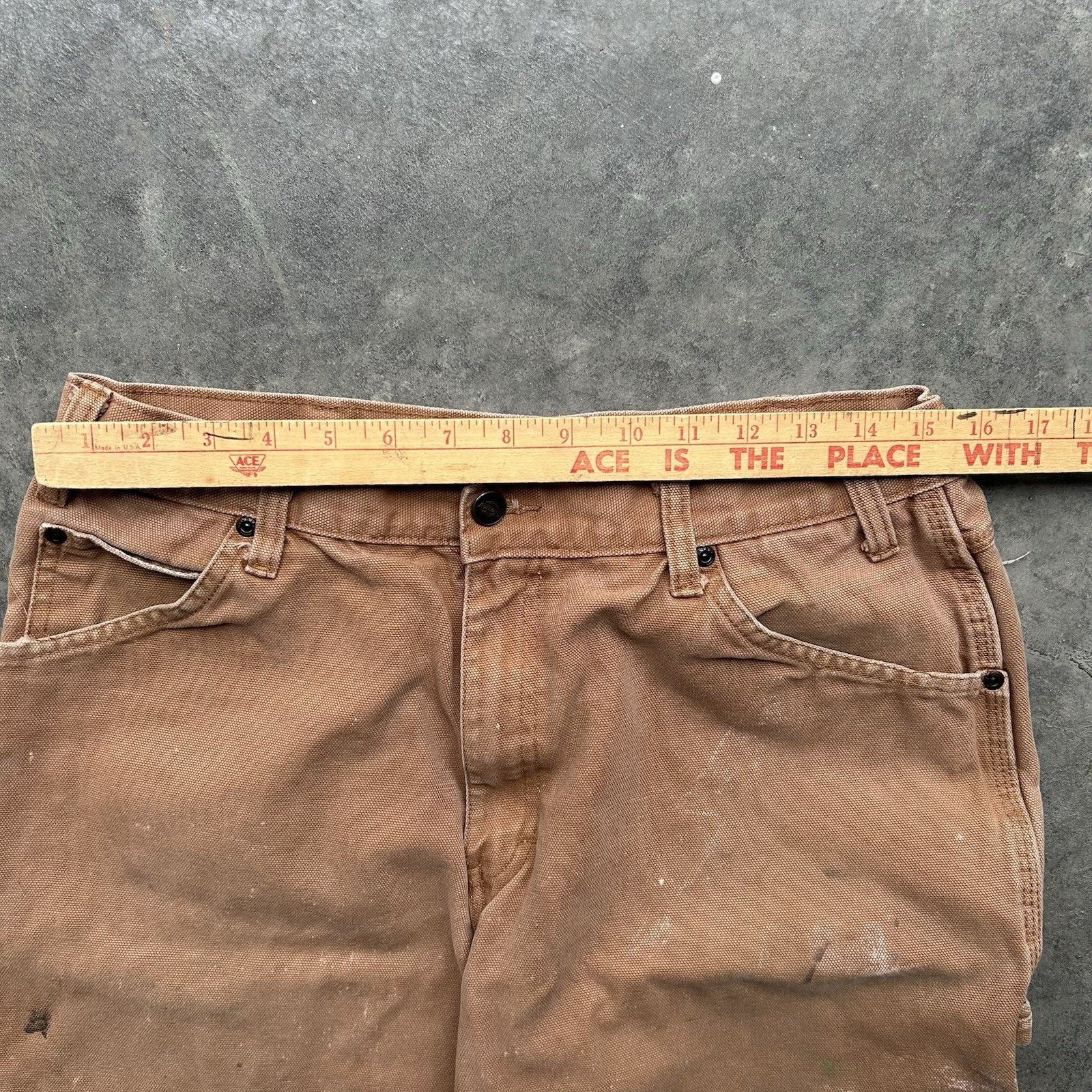 Dickies Vintage Brown Dickies Carpenter Pants Men 34X34 Workwear Uti Size US 34 / EU 50 - 2 Thumbnail
