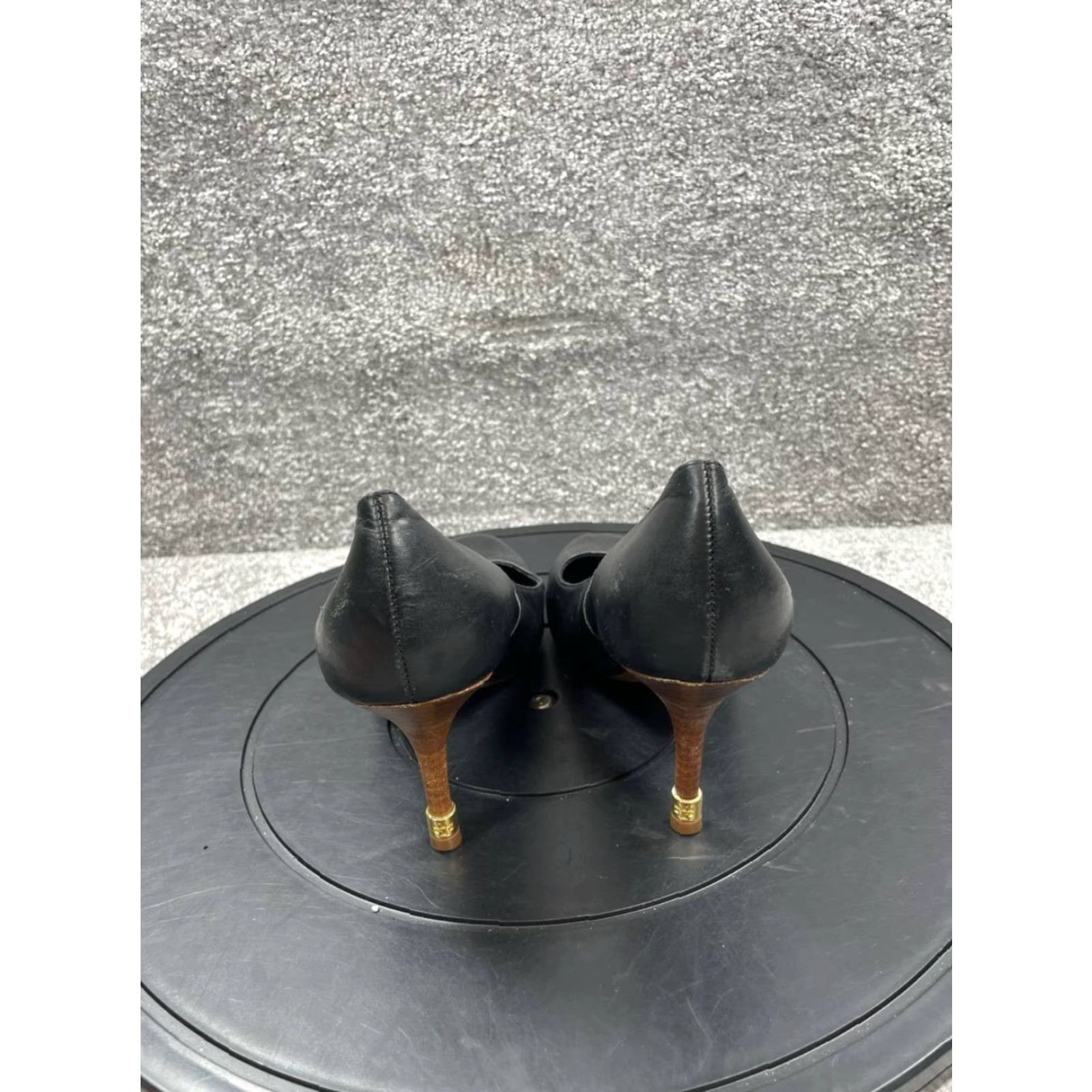 Tory Burch VINTAGE Tory Burch Heel Pumps Women Size 7 M Leather Black Stiletto Slip On Party/Cocktail Size US 5 / IT 35 - 6 Thumbnail
