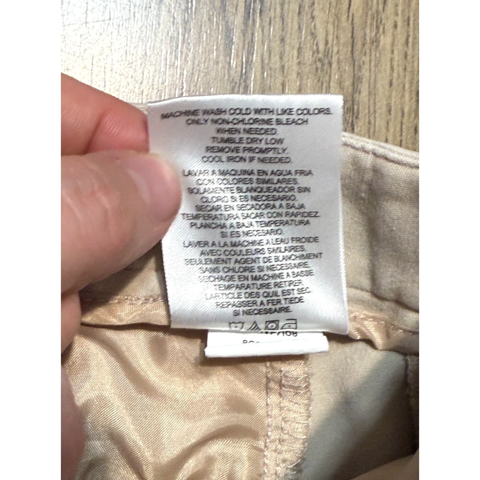 Jones New York Jones New York Pants Women's Size 2 Tan Straight Leg Light Wash Mid Rise Beige Regular Inseam 25 in Ankle Stretch Mens? Size 26" / US 2 / IT 38 - 5 Thumbnail