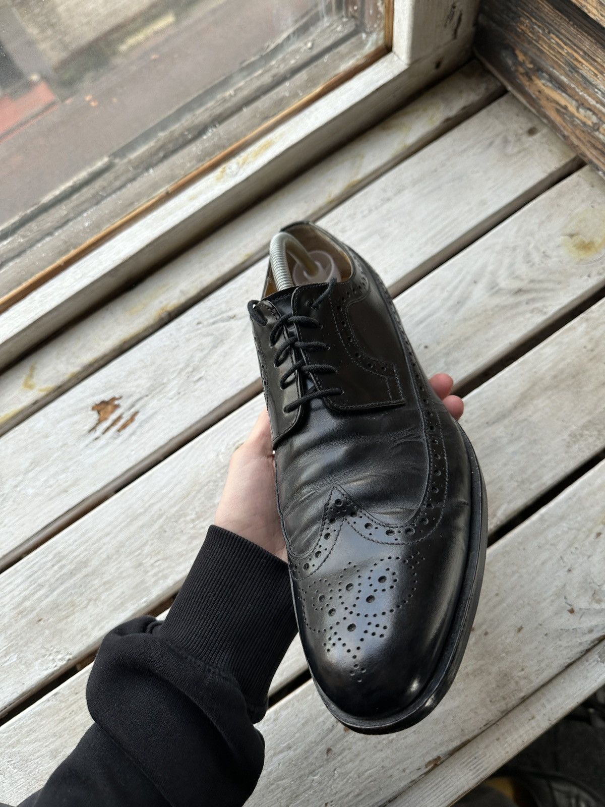 Melvin & Hamilton LUXURY 🚨 MELVIN & HAMILTON VNTG SHOES MEN BLACK LUXURY RARE Size US 12 / EU 45 - 12 Thumbnail