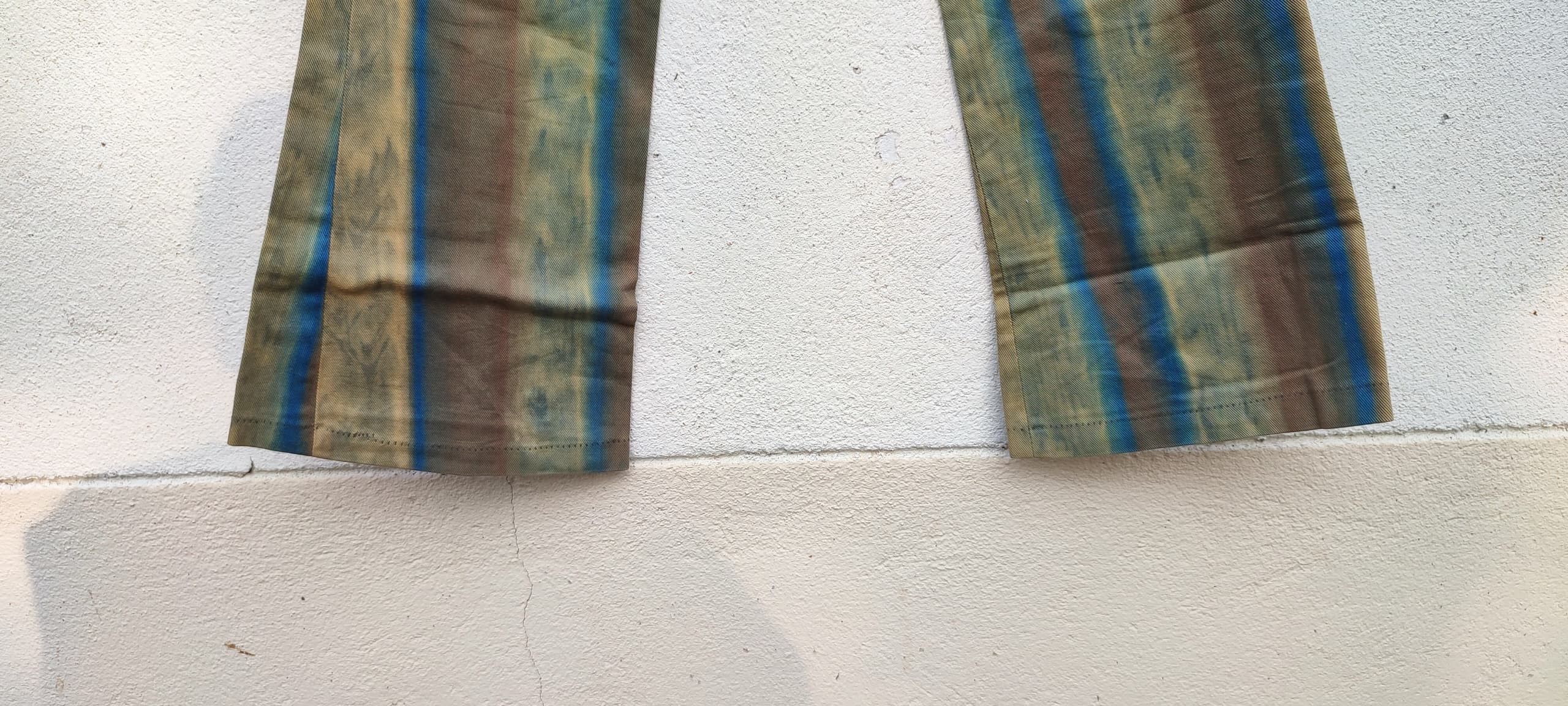 Vintage Vintage 1960's X RAINBOW TIE DYE BOTTOMS VINTAGE 60's Size US 32 / EU 48 - 3 Thumbnail
