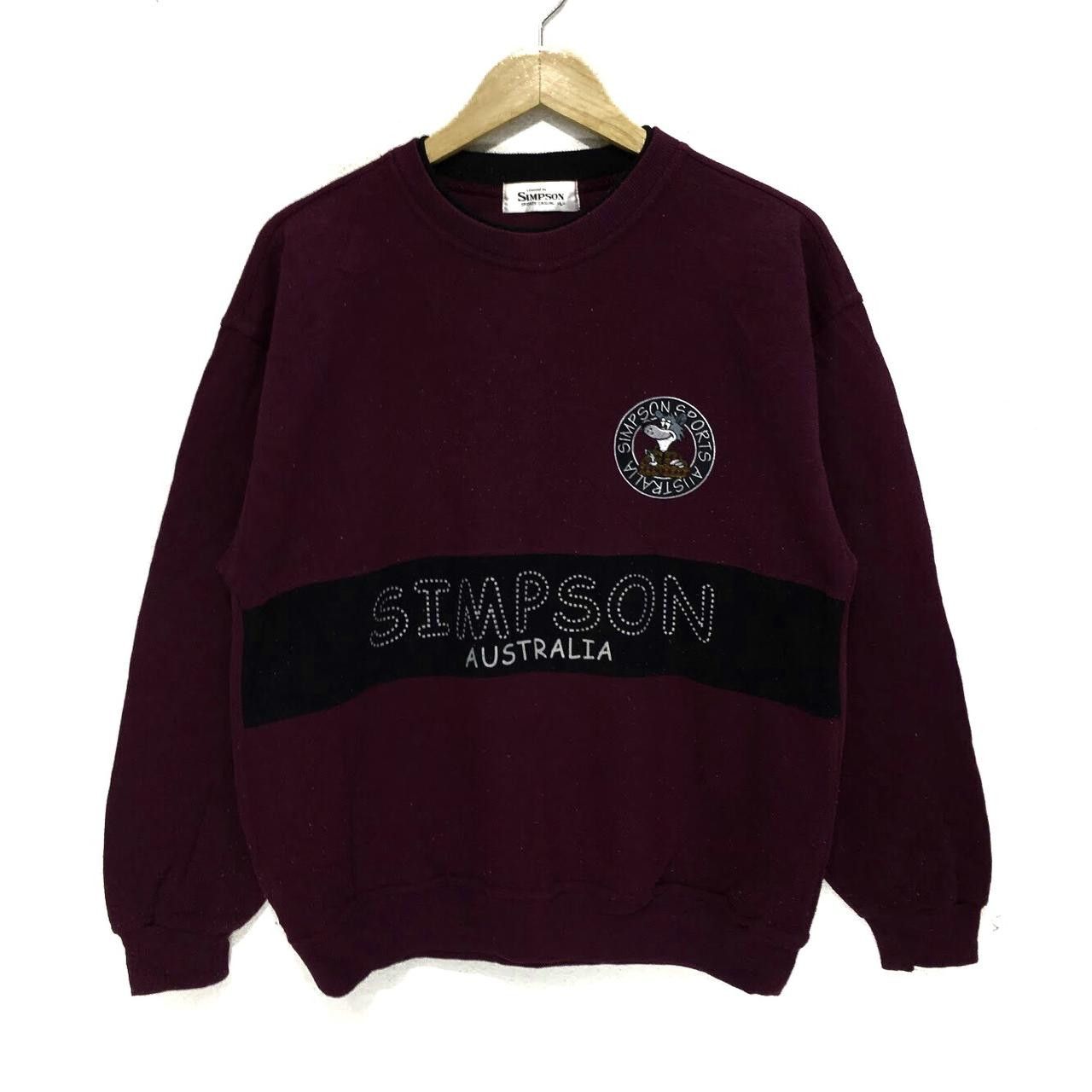 The Simpsons Vintage SIMPSON SPORT AUSTRALIA Crewneck Jumper Sweatshirt Size L / US 10 / IT 46 - 1 Thumbnail