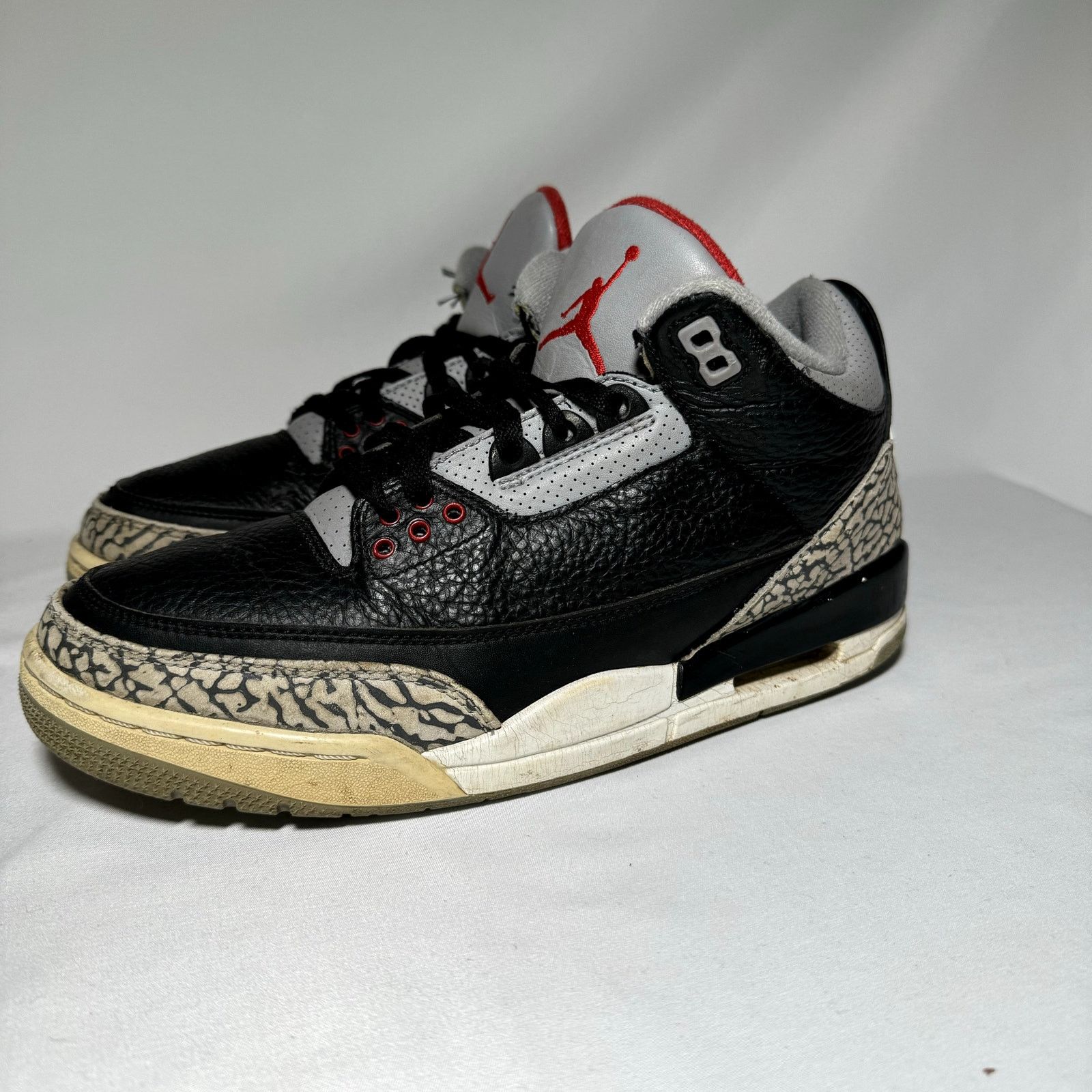 Jordan Brand × Nike Size 8 - Nike Air Jordan 3 Retro OG Black Cement Shoes Size US 8 / EU 41 - 8 Thumbnail